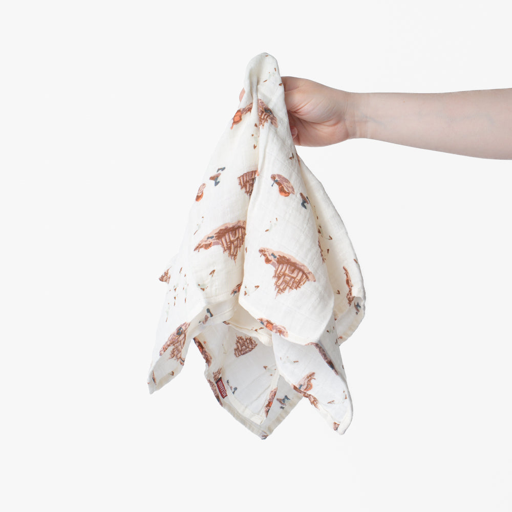 Organic Burp Cloths Sandcastle