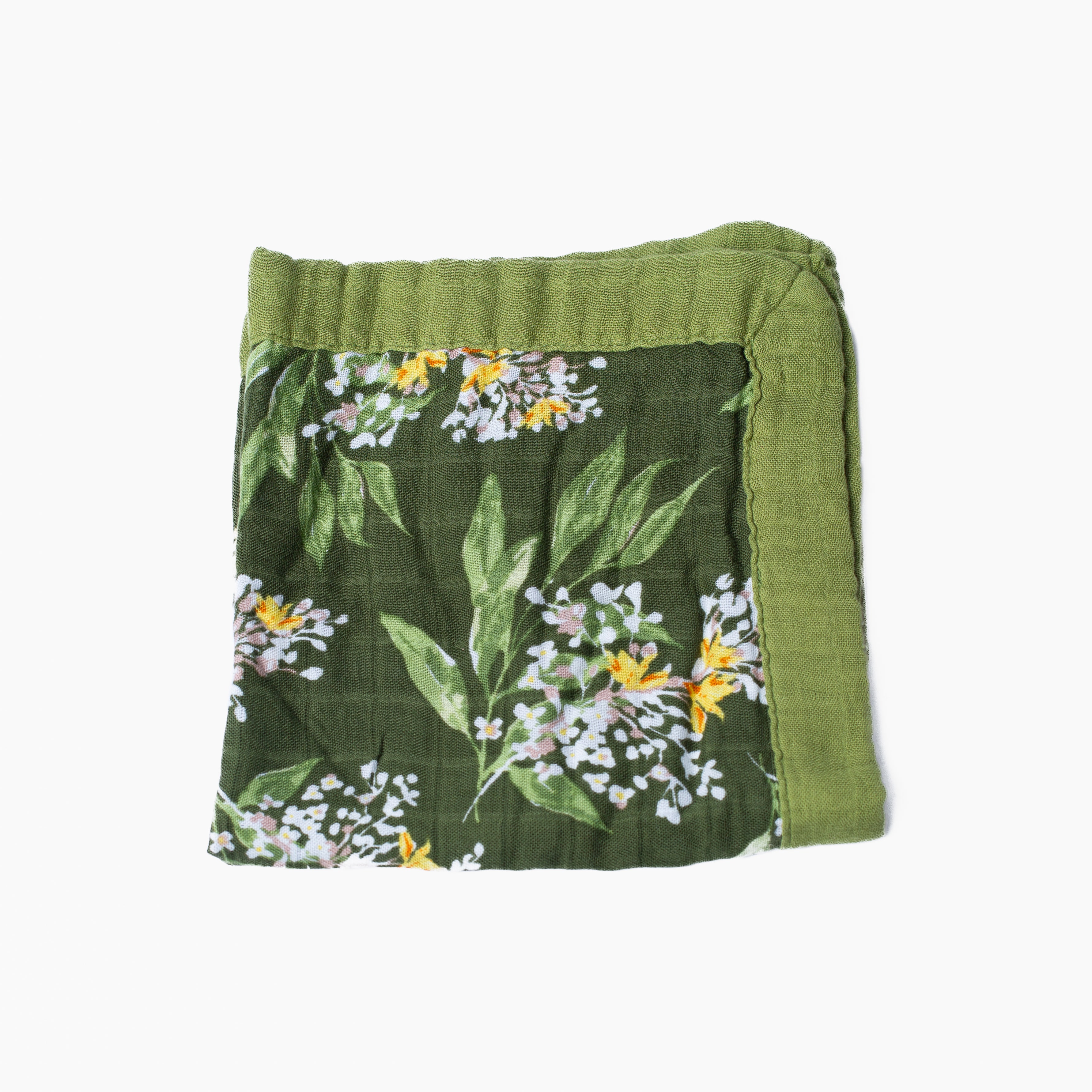 Green Floral Bamboo Mini Lovey