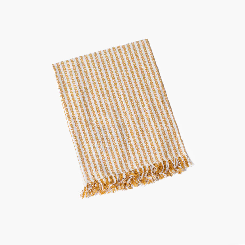 Stripe Napkins with Fringe - Set of 4