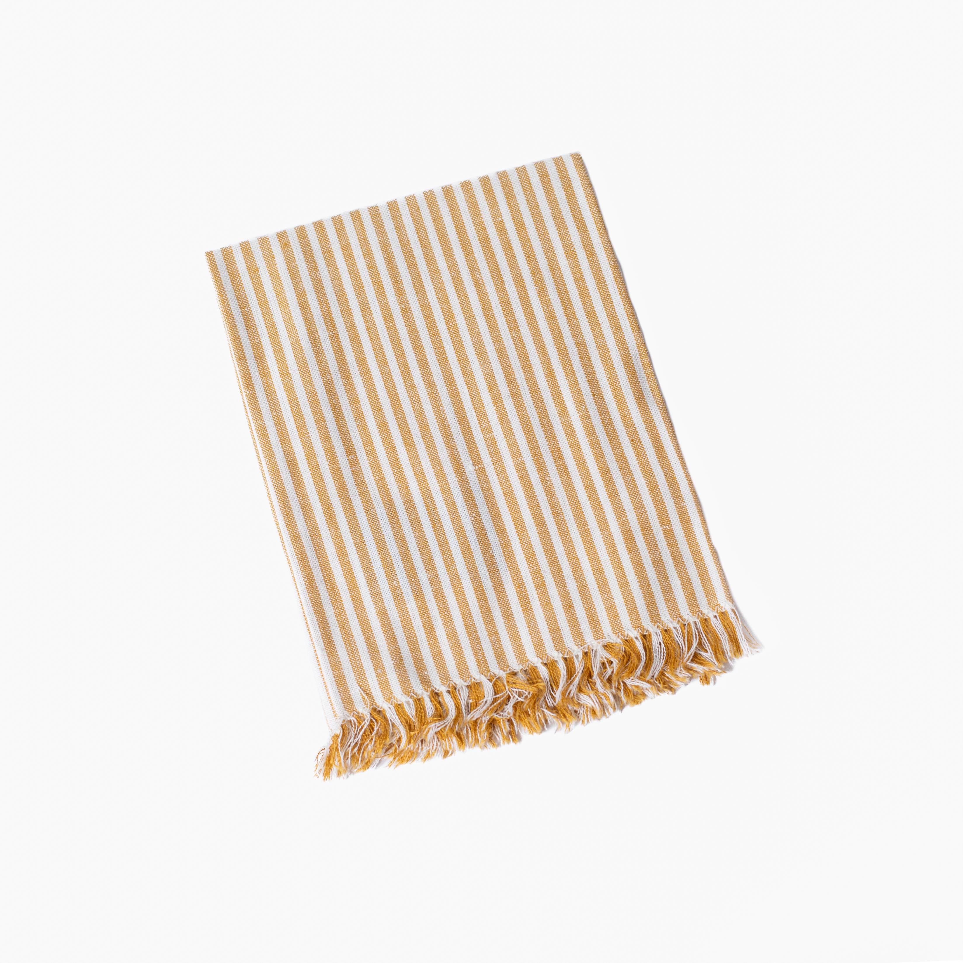 Stripe Napkins with Fringe - Set of 4