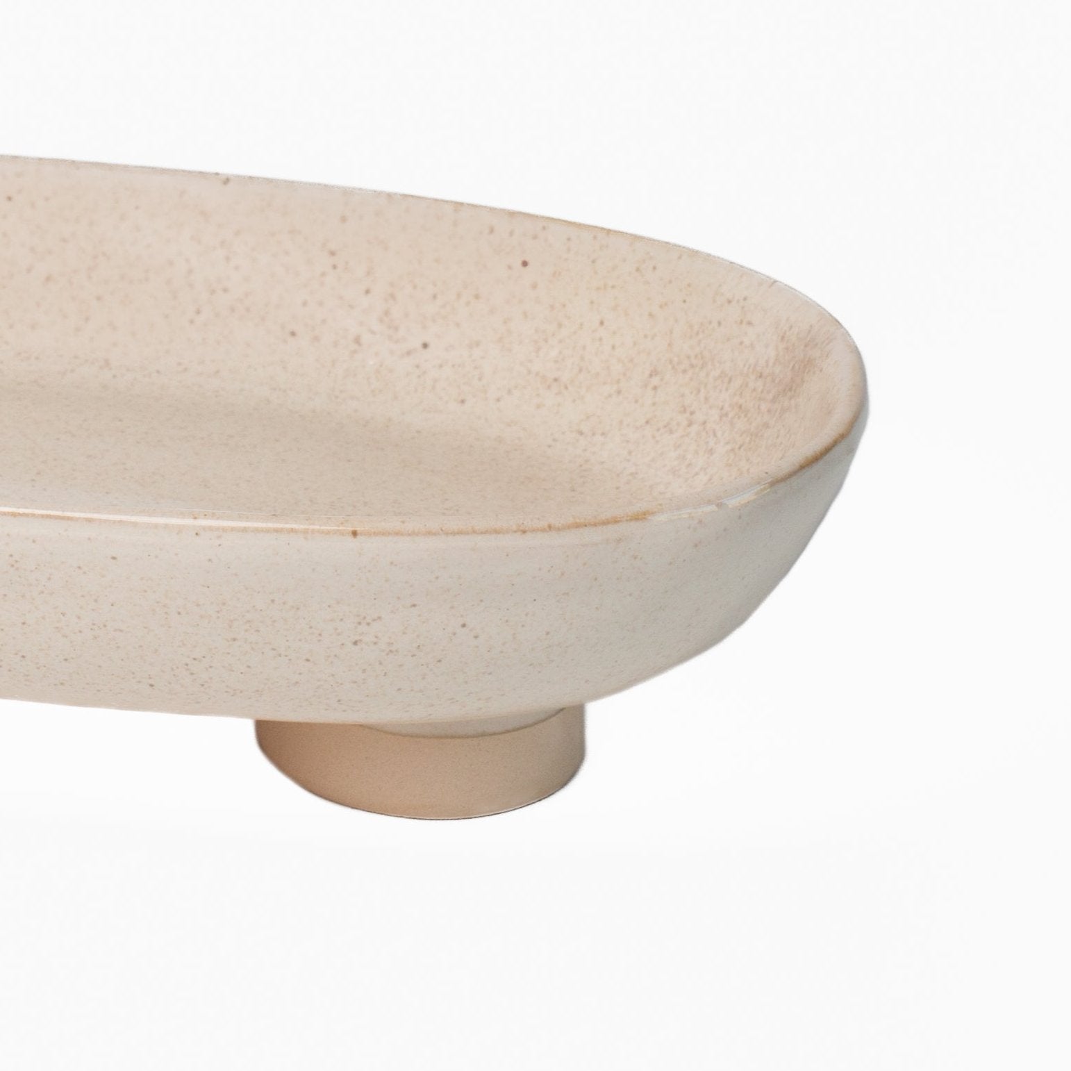 Stoneware Footed Platter