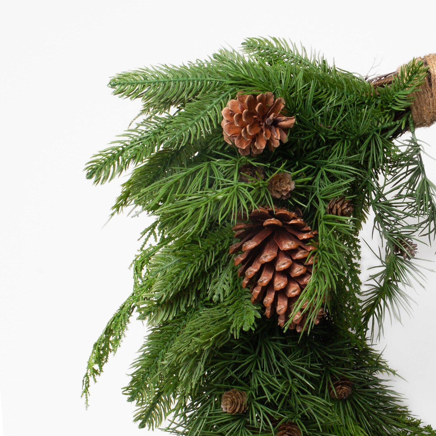 Mixed Evergreen Heart Wreath