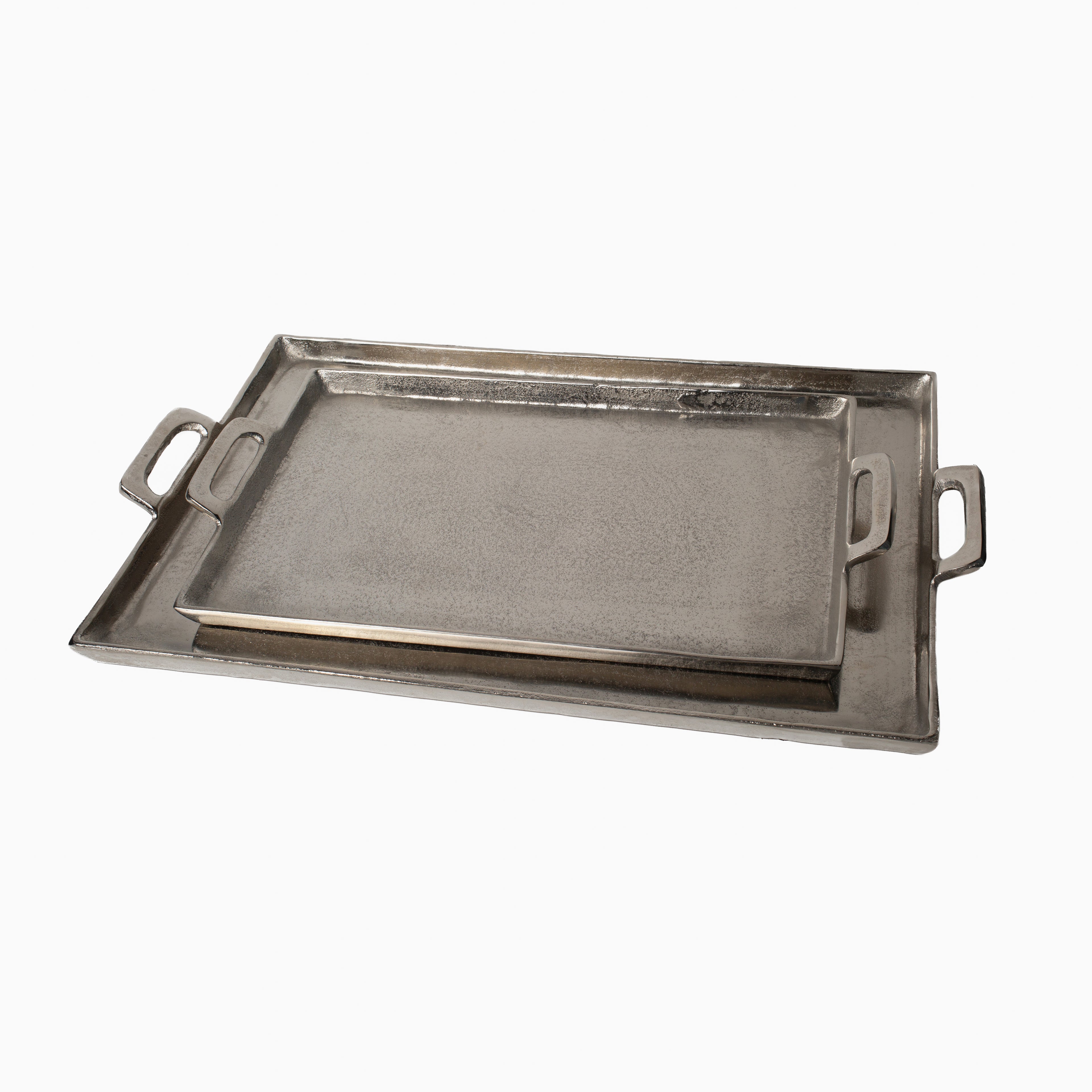 Antique Nickel Rectangular Tray
