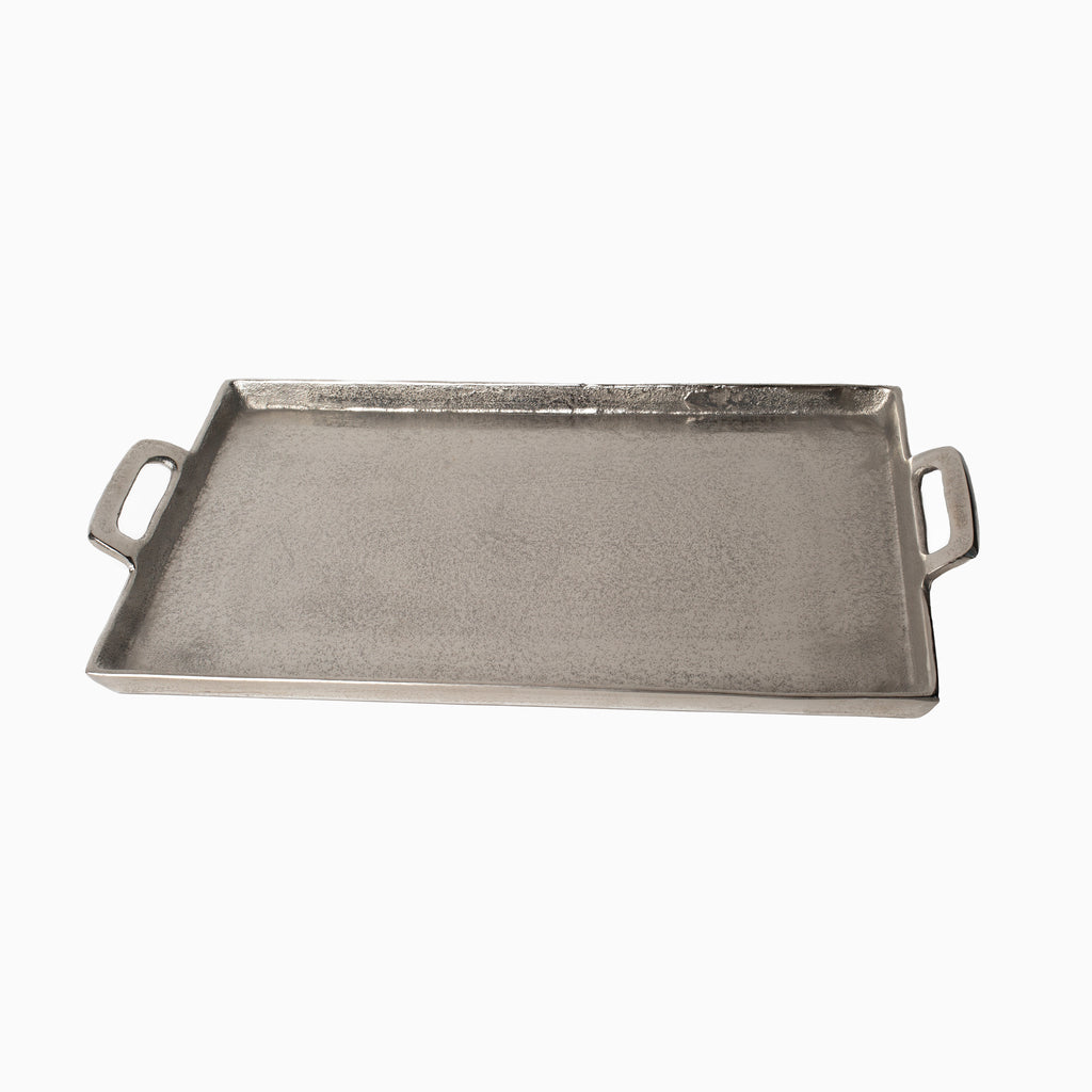 Antique Nickel Rectangular Tray