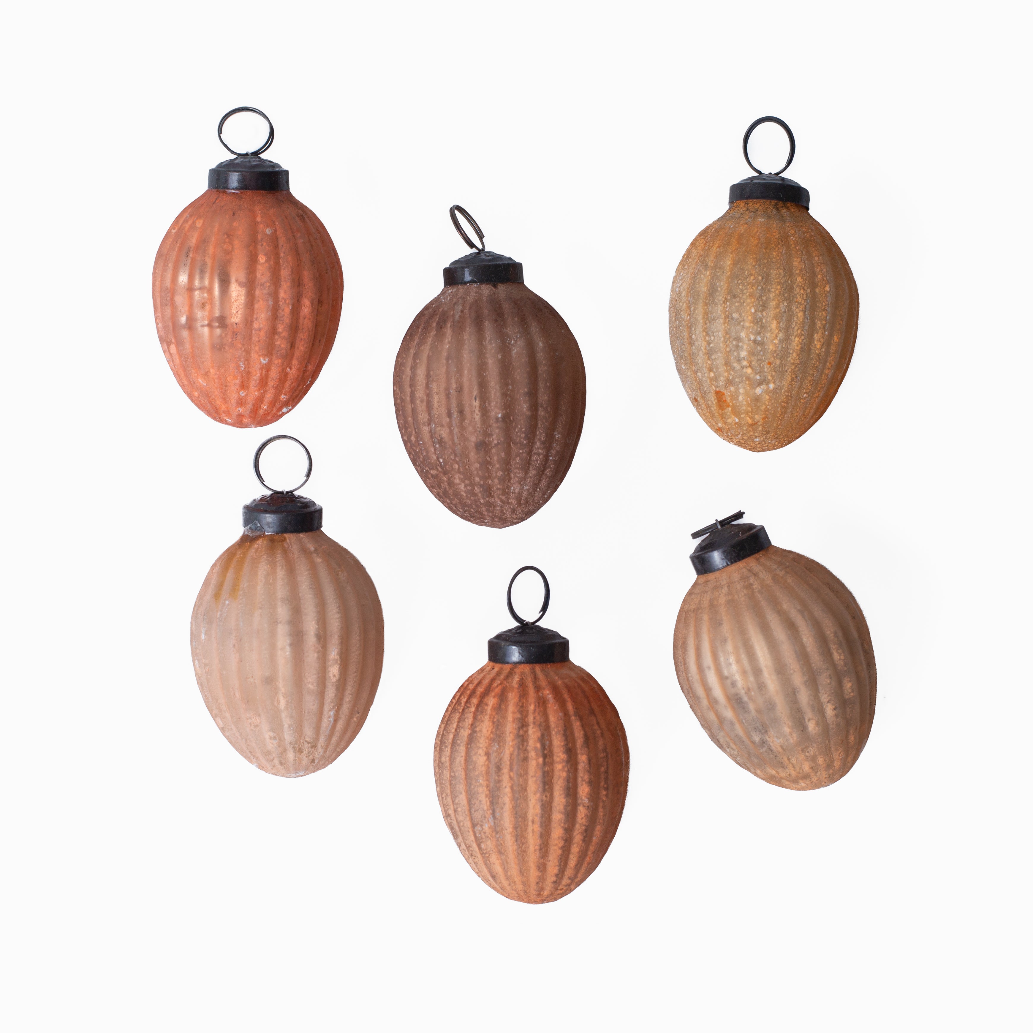Eve Frosted Mercury Glass Ornaments