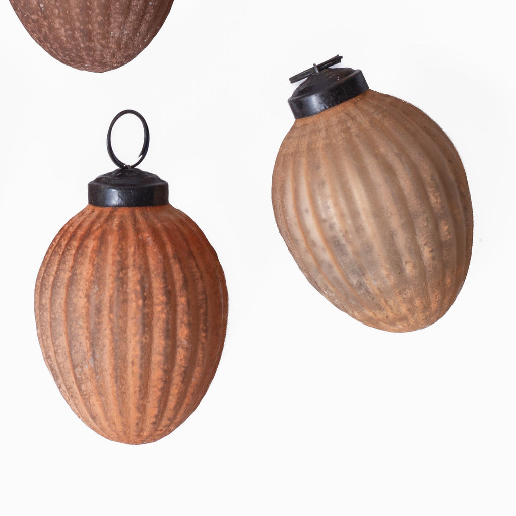 Eve Frosted Mercury Glass Ornaments