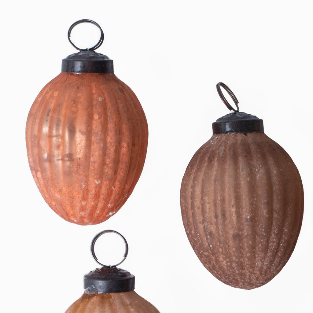 Eve Frosted Mercury Glass Ornaments