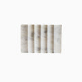 Ribbed Marble Soap Dish