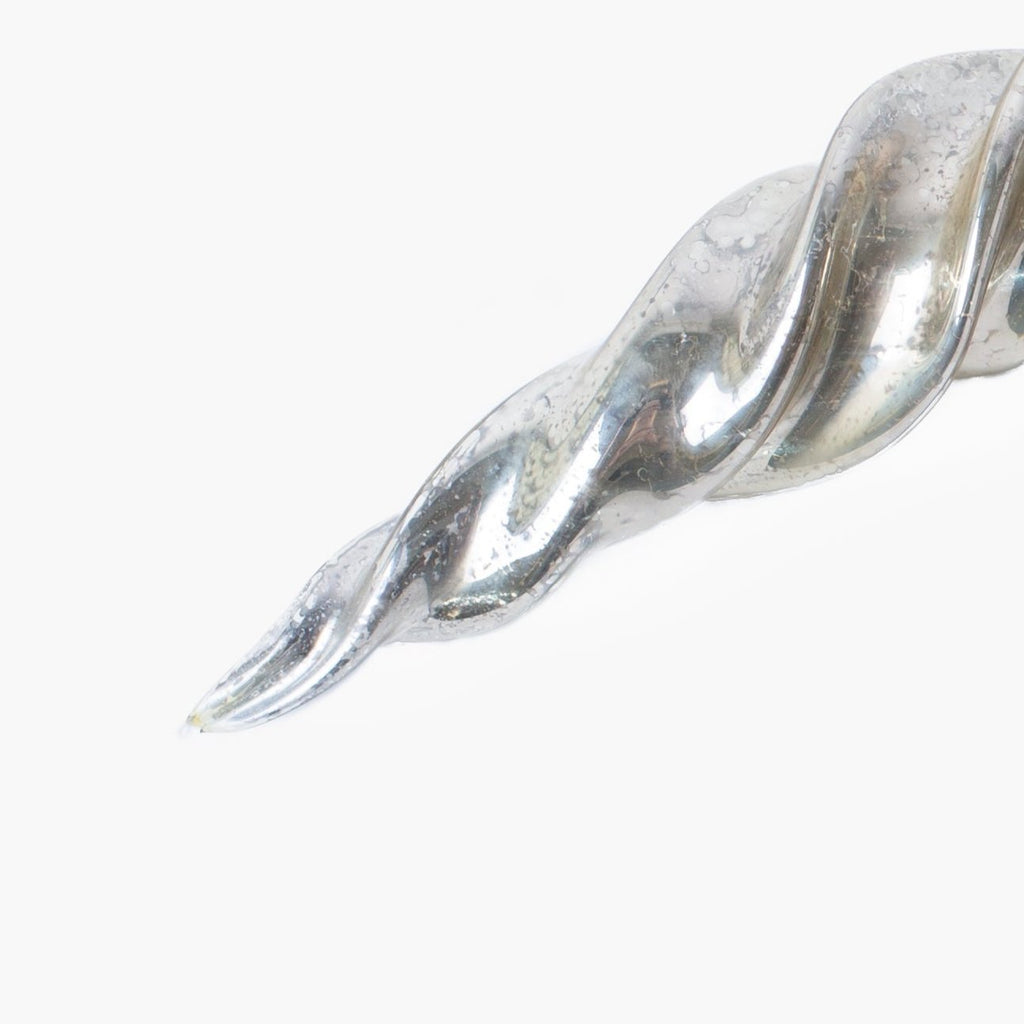 Antique Silver Spiral Ornament
