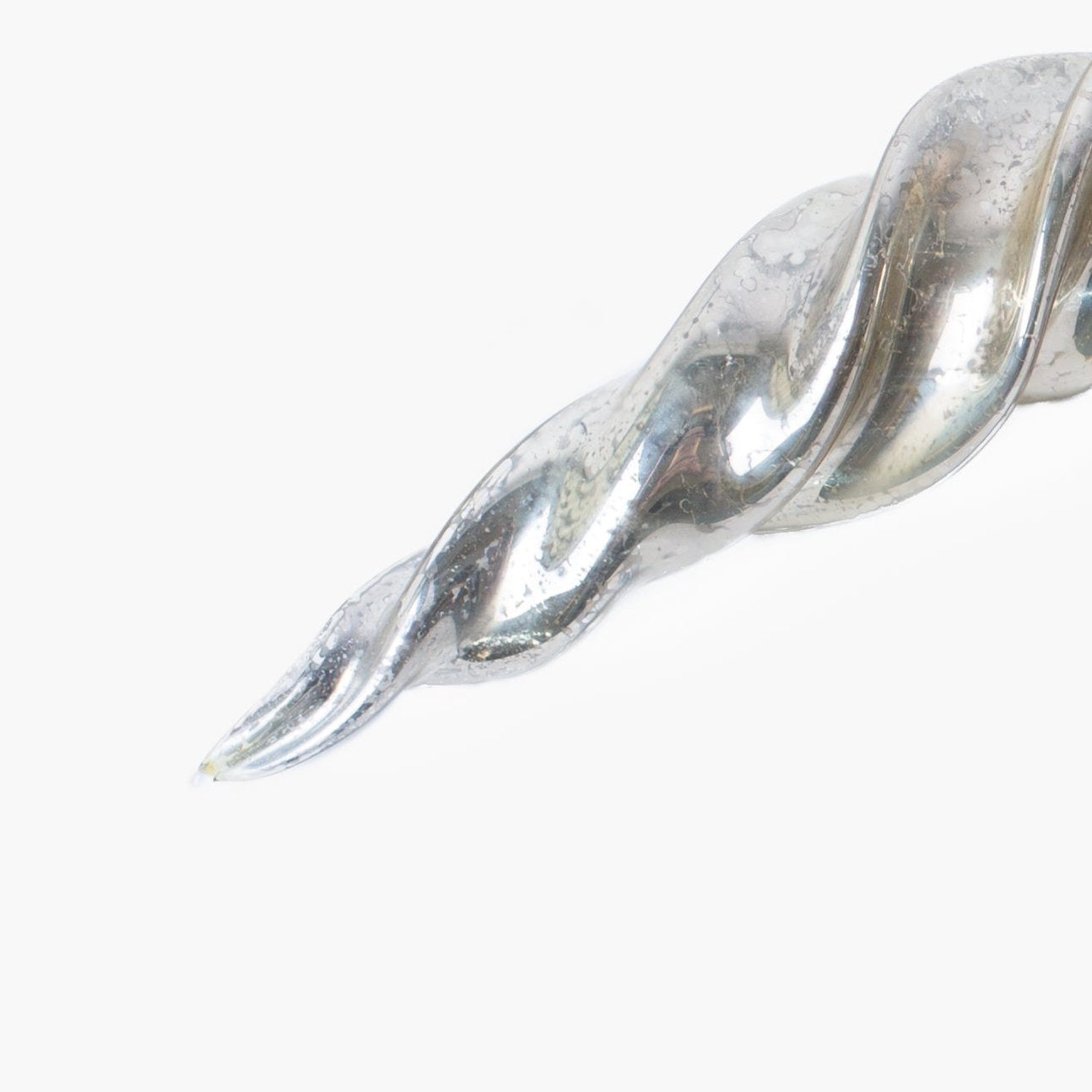 Antique Silver Spiral Ornament