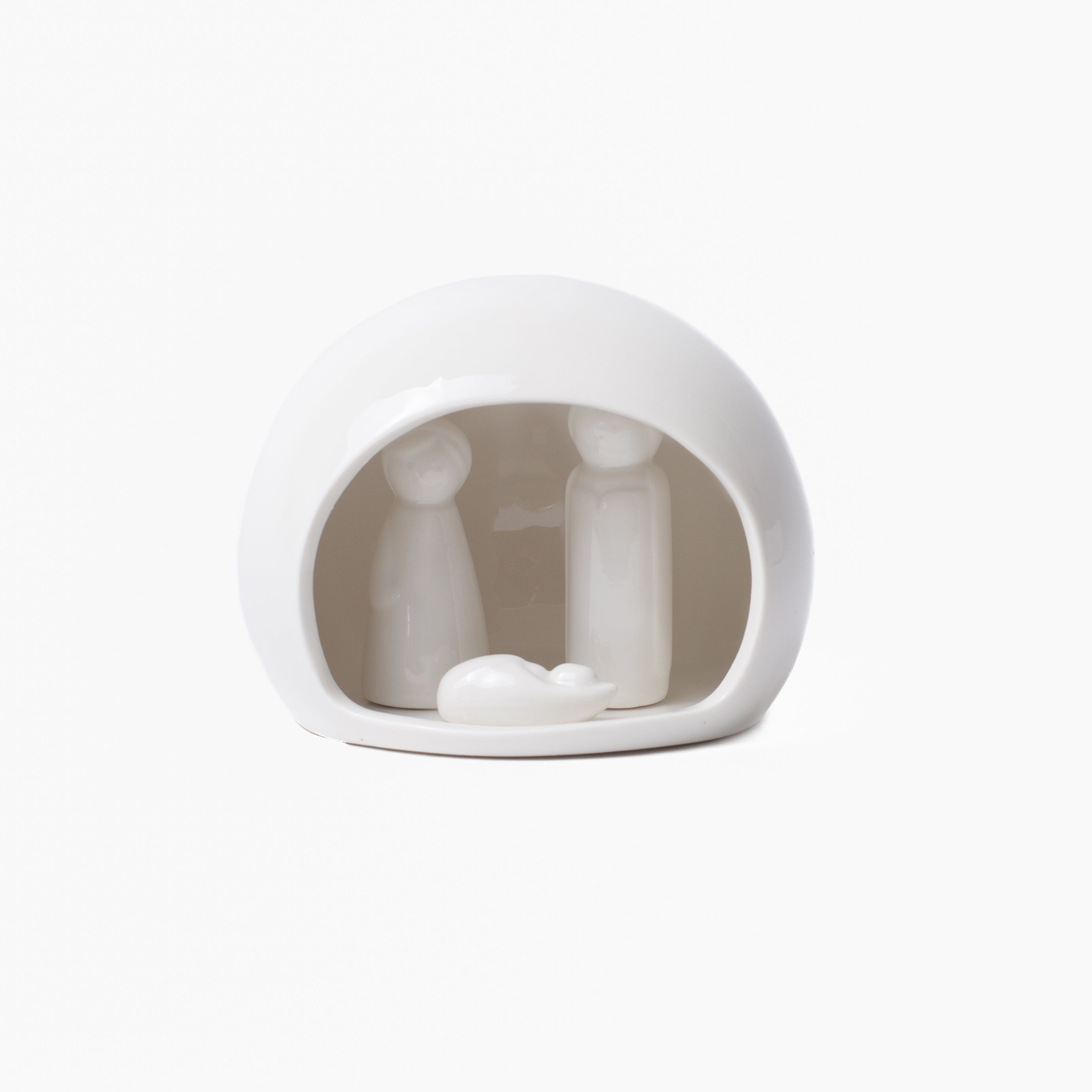 Petite Stoneware Nativity Scene