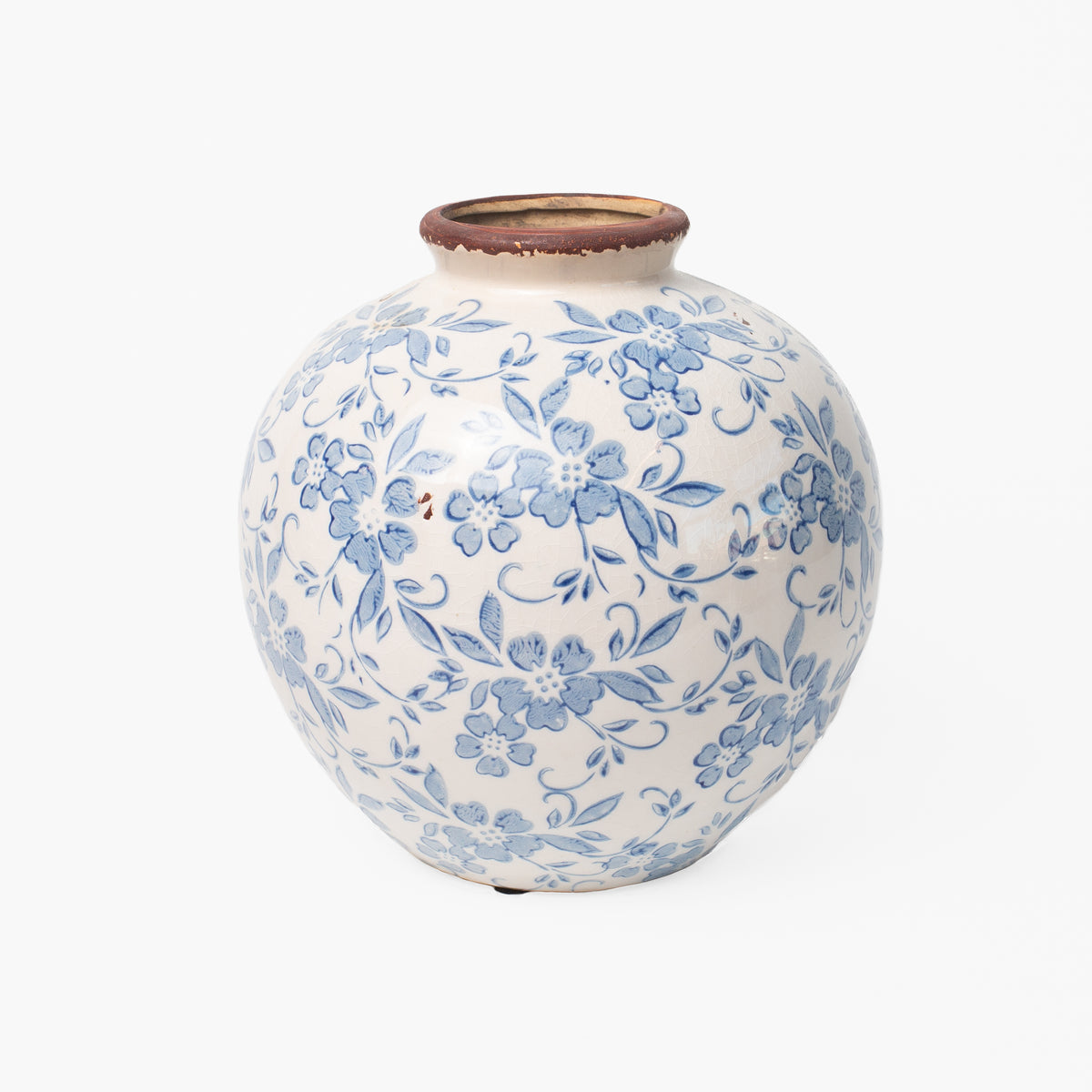 Floral Terracotta Vase