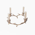 Oxidized Wreath Taper Holder
