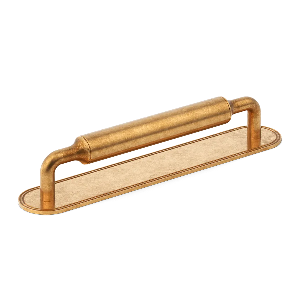Barwick Plain Cabinet Pull Handle with Backplate