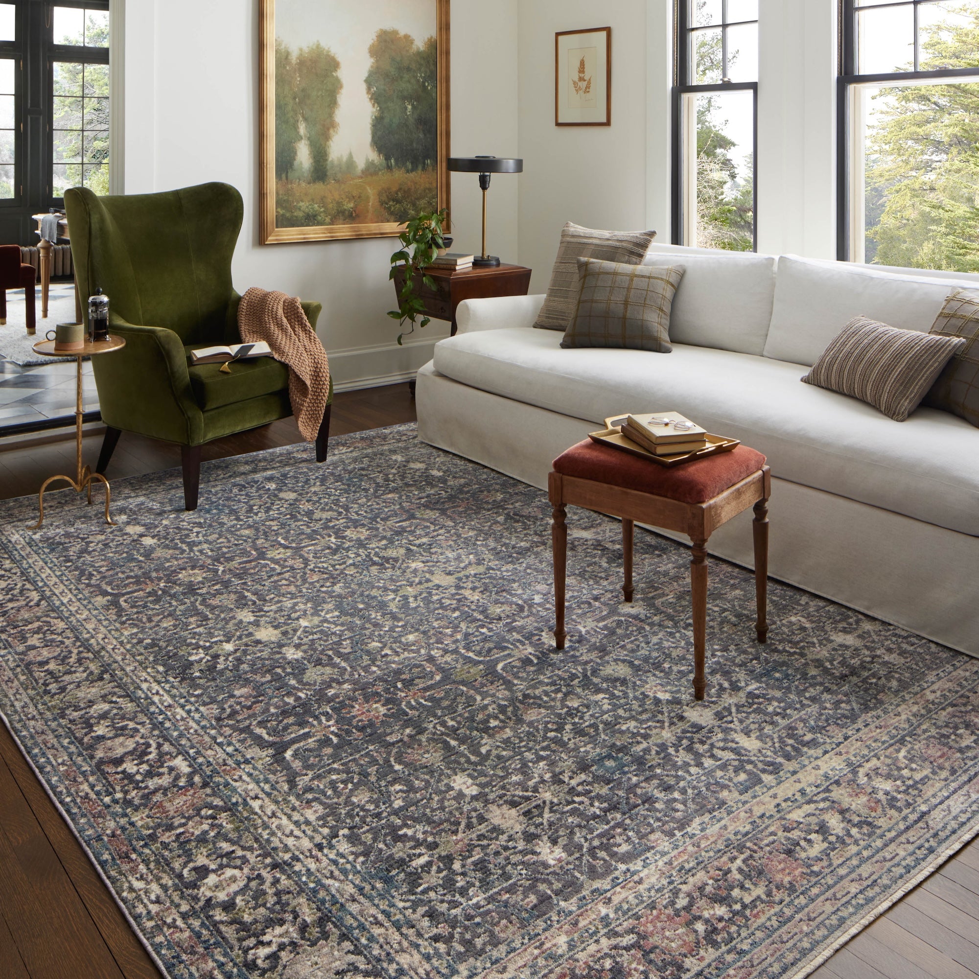 Jean Stoffer X Loloi Bradbury Midnight / Multi BRU-01 – Stoffer Home