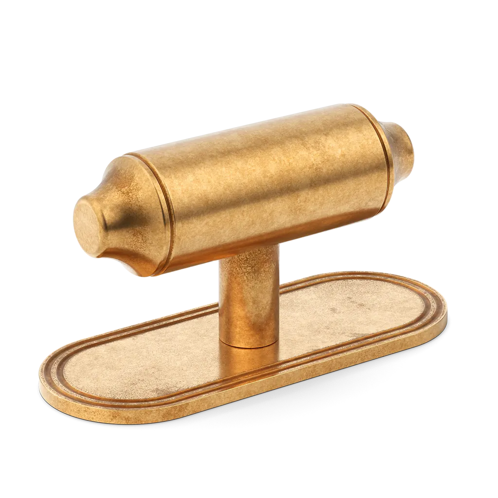 Barwick Plain T-Bar Handle with Backplate