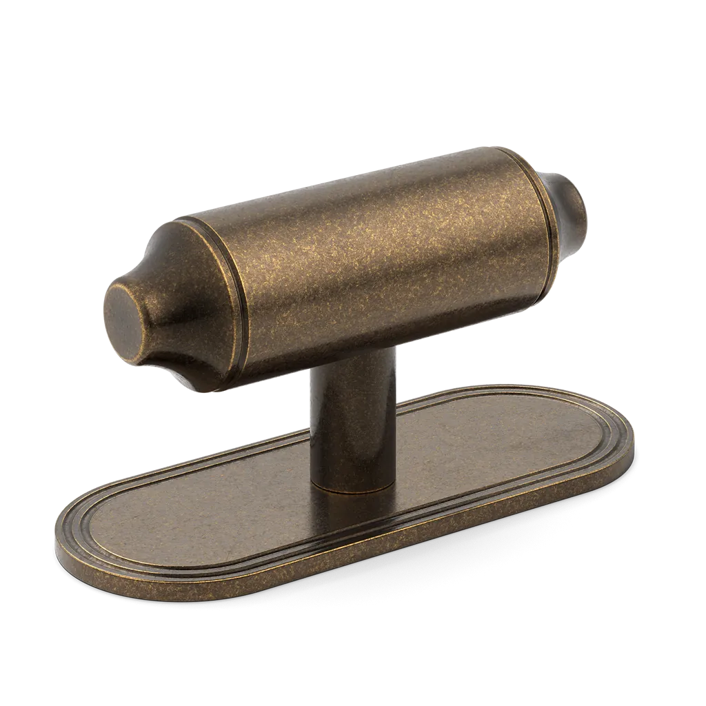 Barwick Plain T-Bar Handle with Backplate