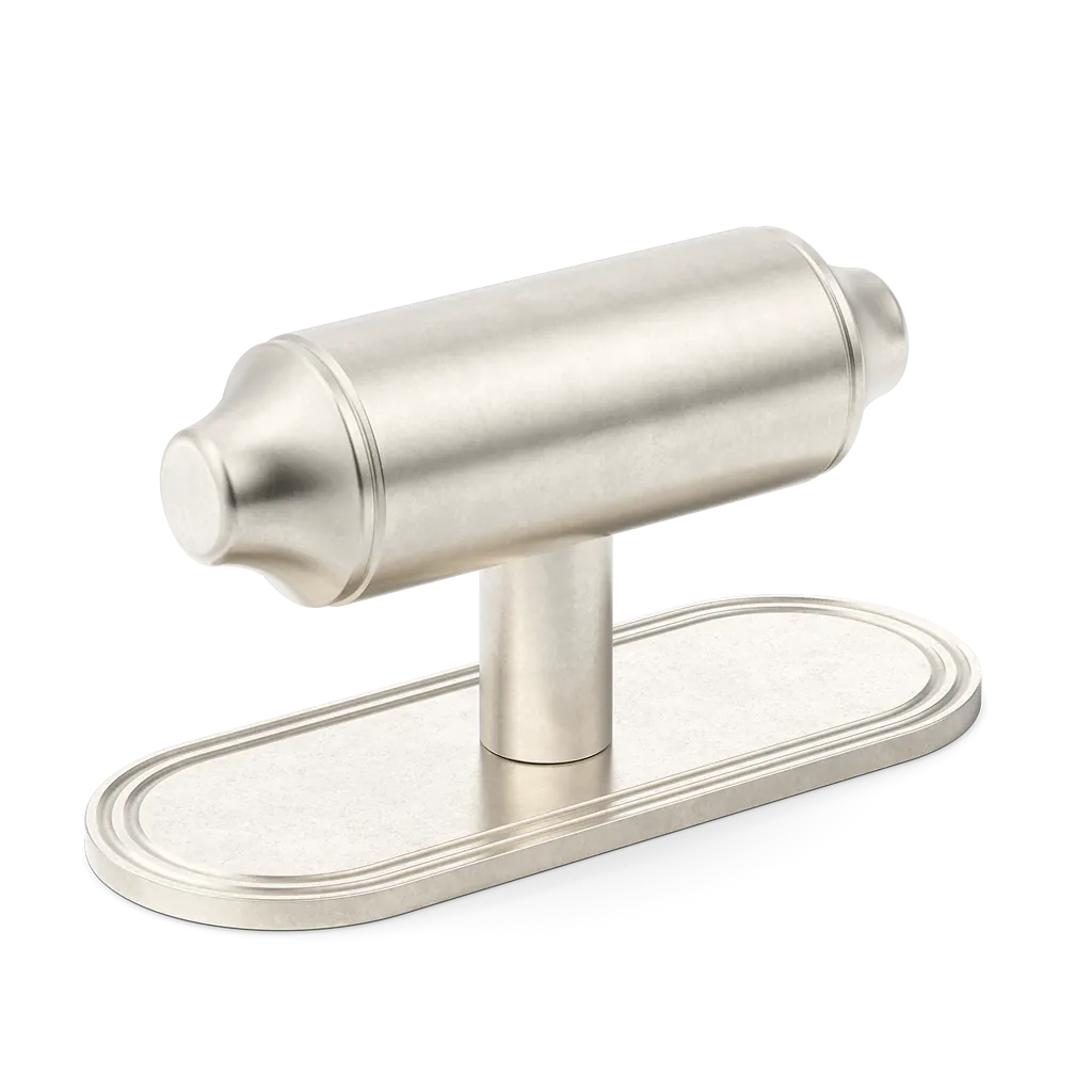 Barwick Plain T-Bar Handle with Backplate