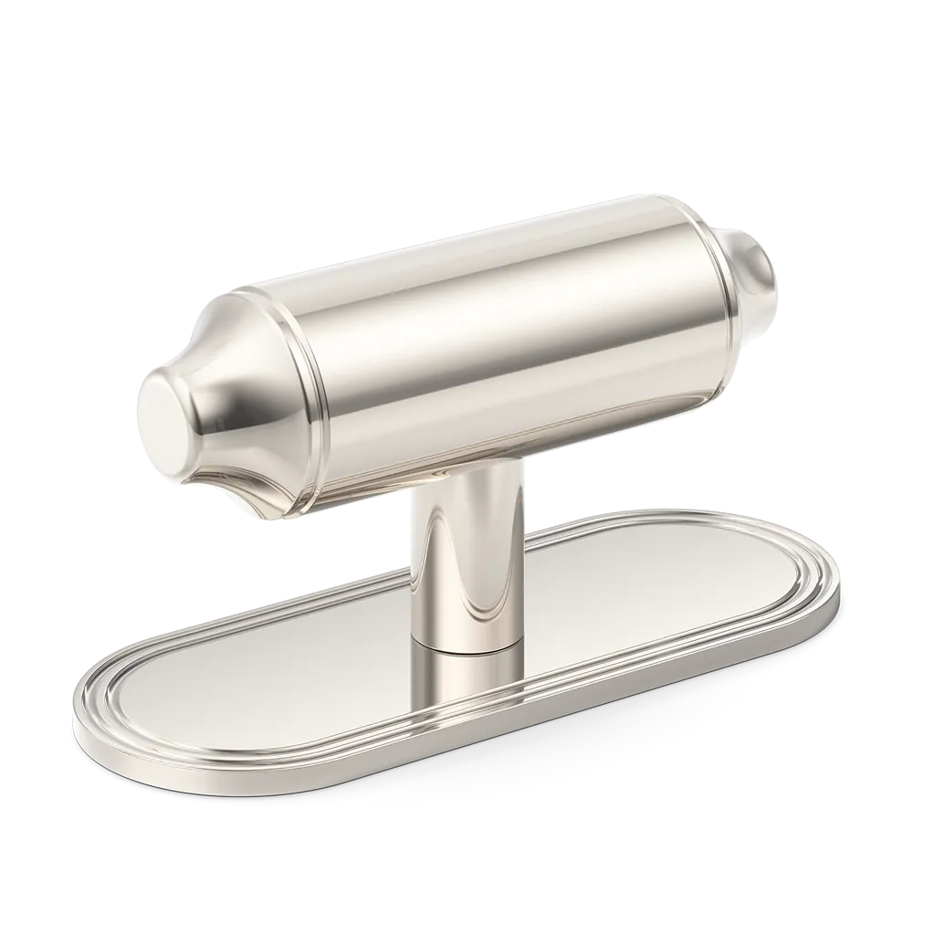 Barwick Plain T-Bar Handle with Backplate