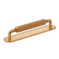 Barwick Ridged Cabinet Pull Handle with Backplate