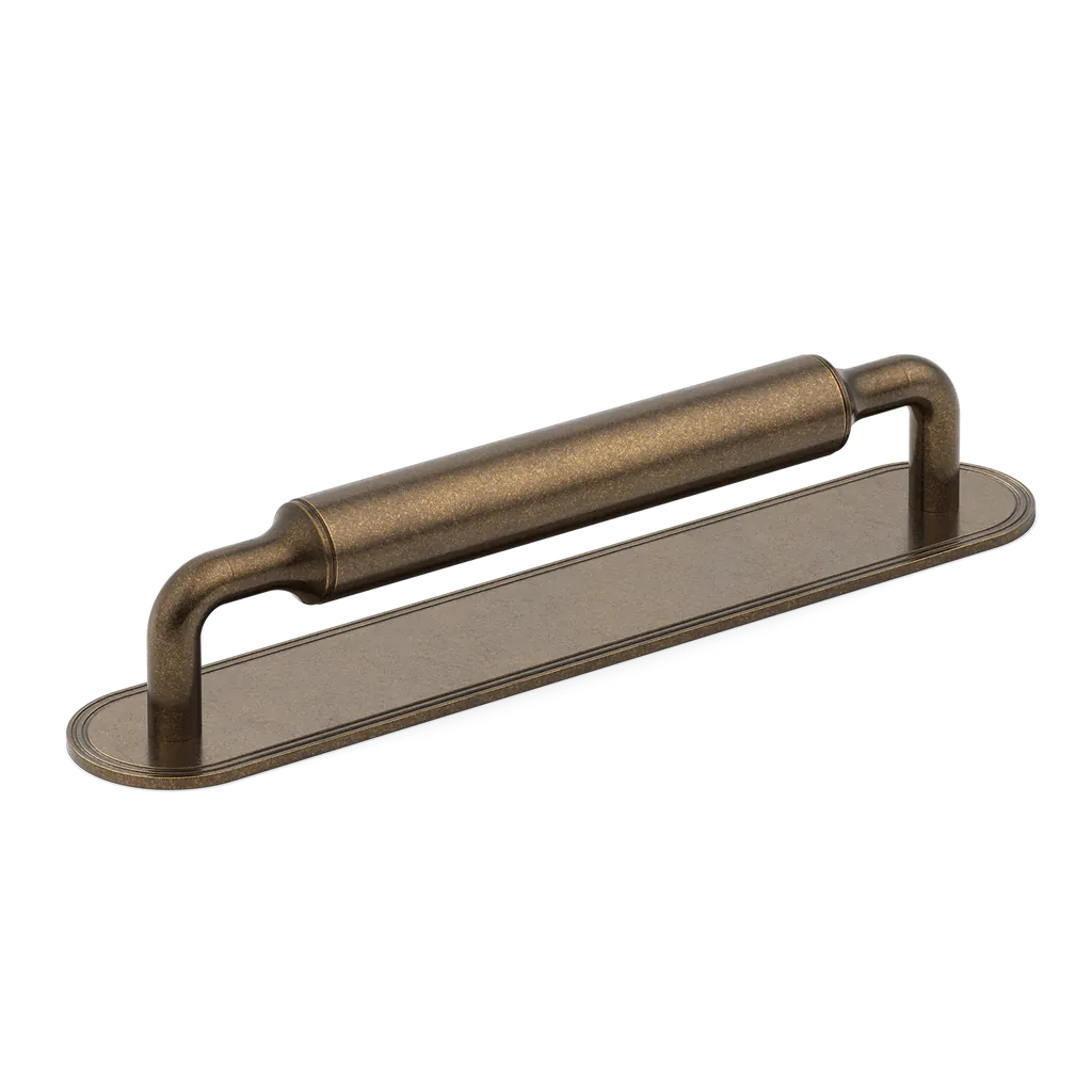 Barwick Plain Cabinet Pull Handle with Backplate