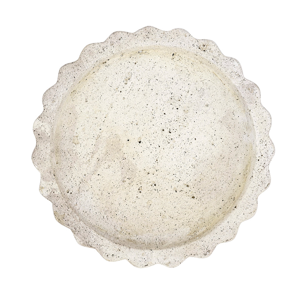 Scalloped Cement Tray