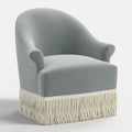 Marie Swivel Chair in Performance Velvet in Lichen