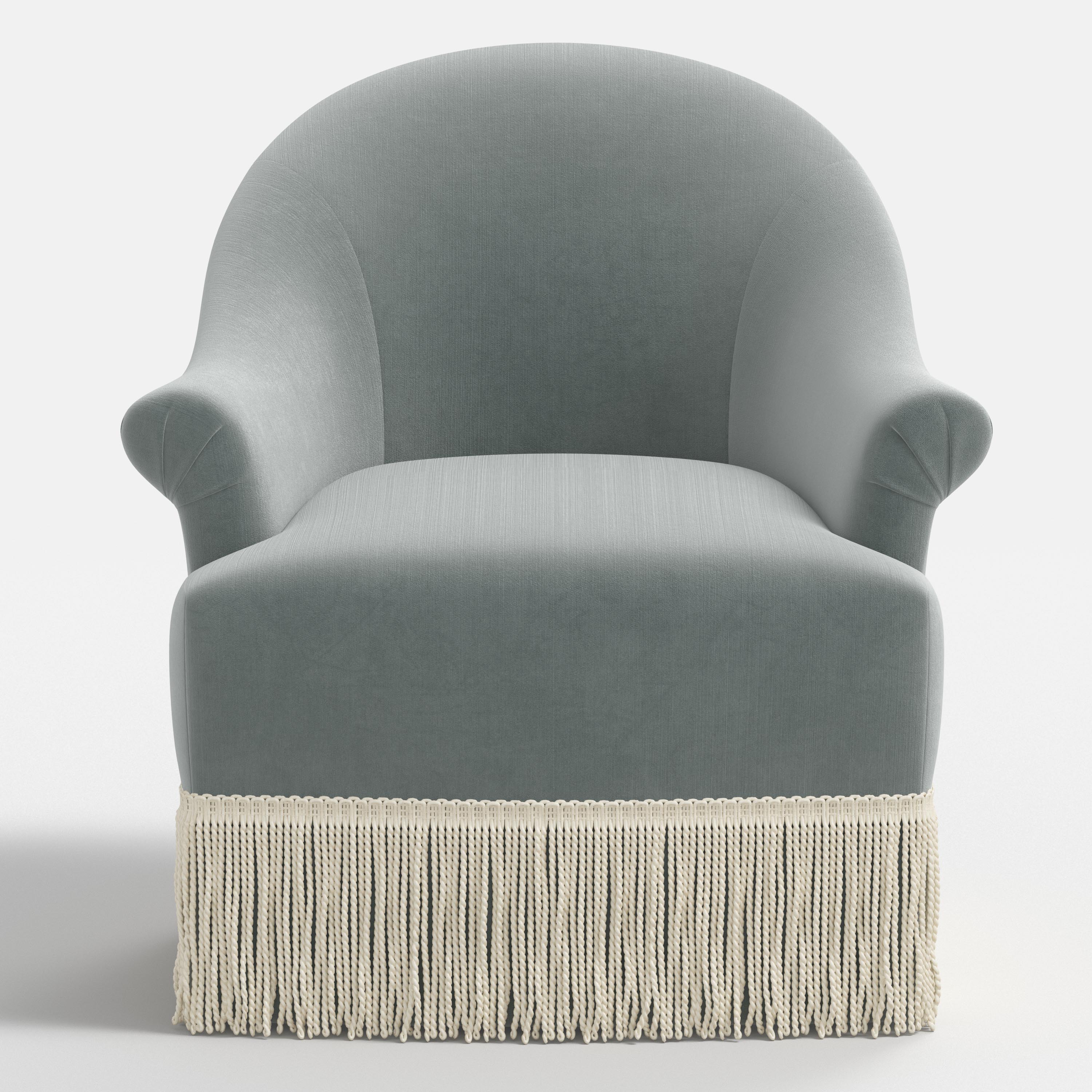 Marie Swivel Chair in Performance Velvet in Lichen