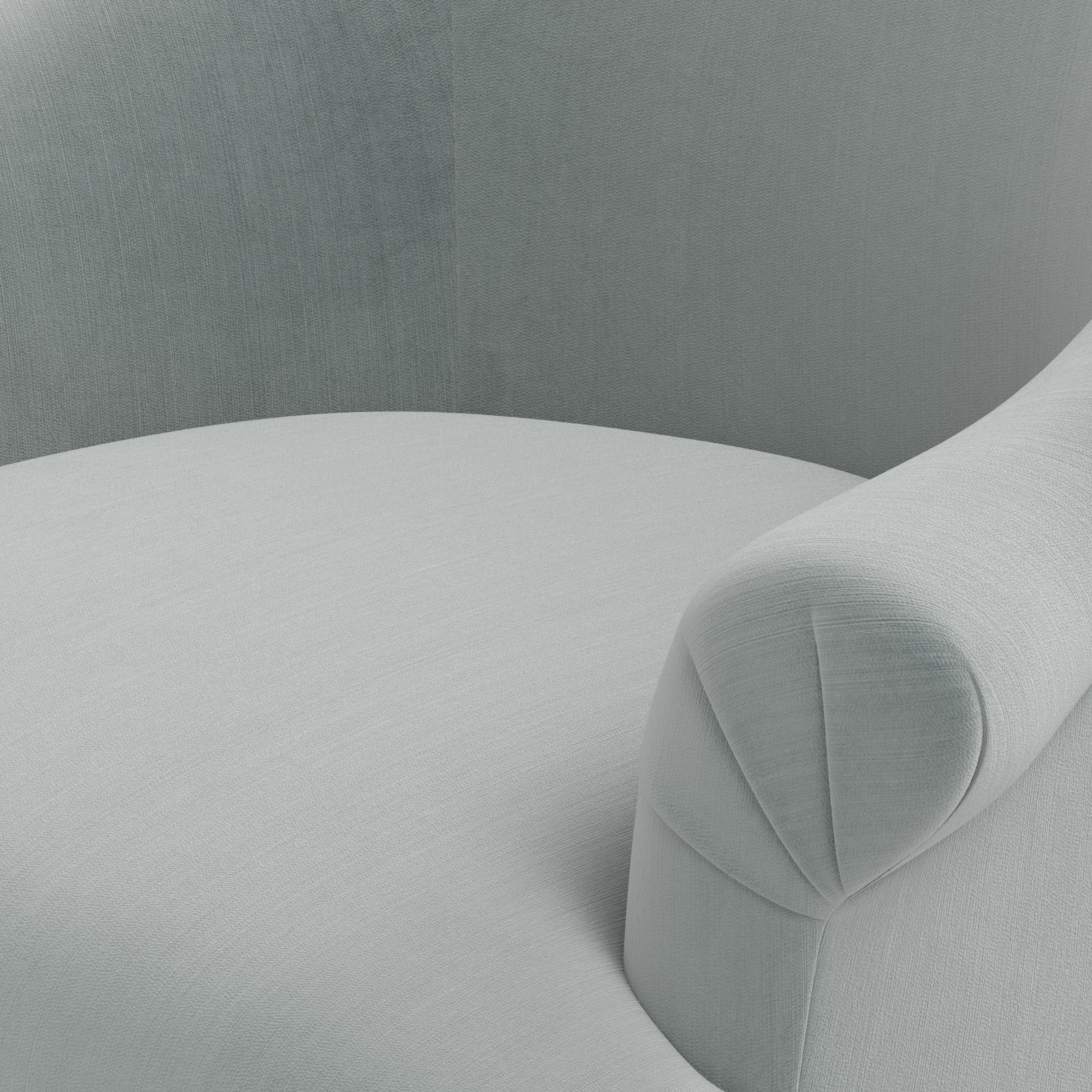 Marie Swivel Chair in Performance Velvet in Lichen