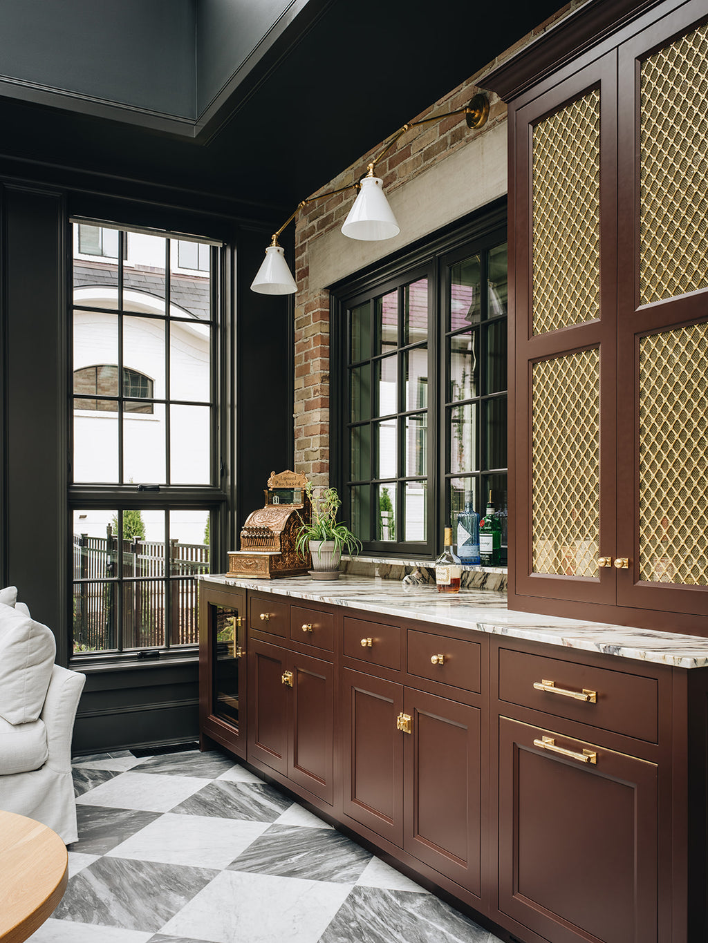 Calder Burgundy Cabinetry Sample