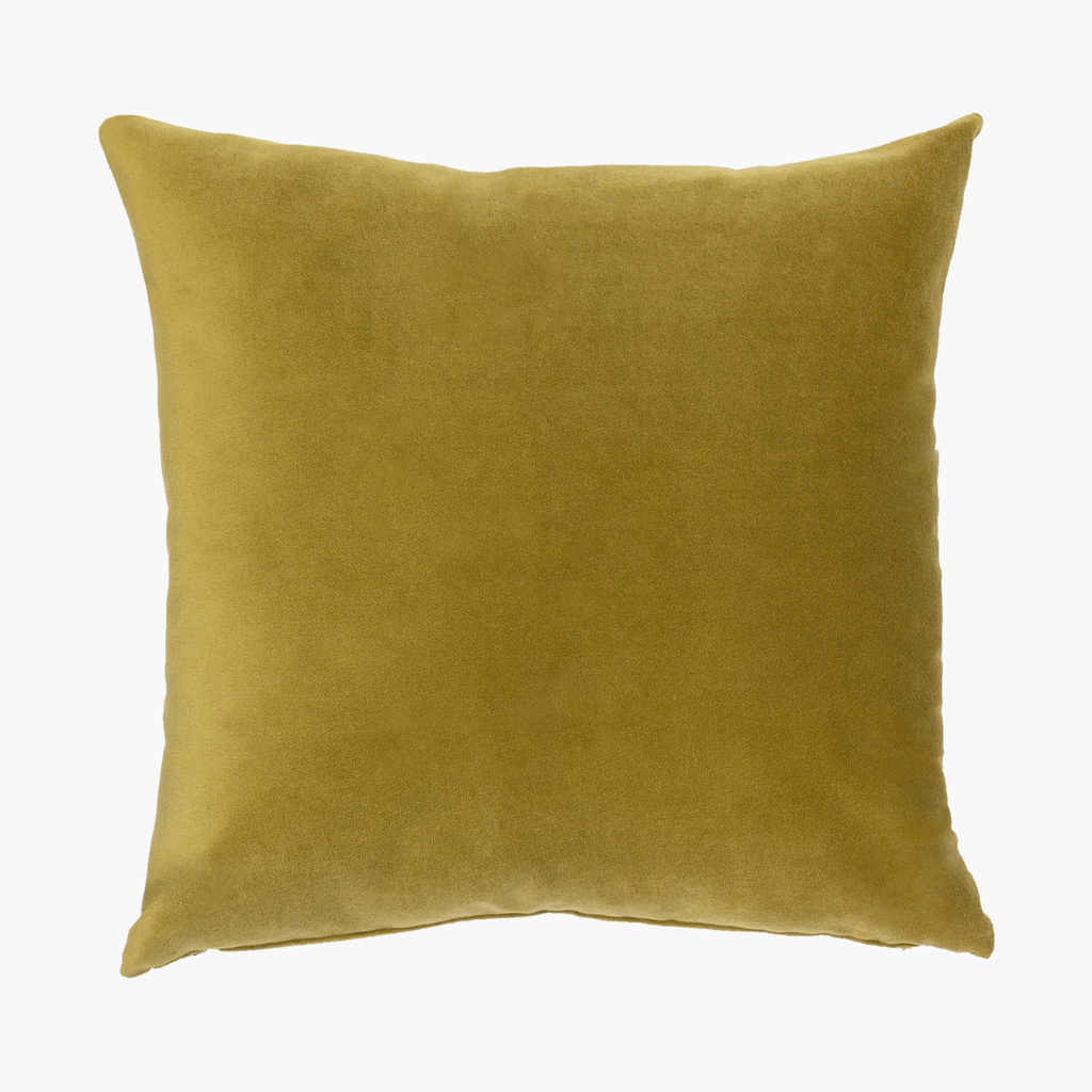 S|H Chartreuse Velvet Designer Pillow Cover