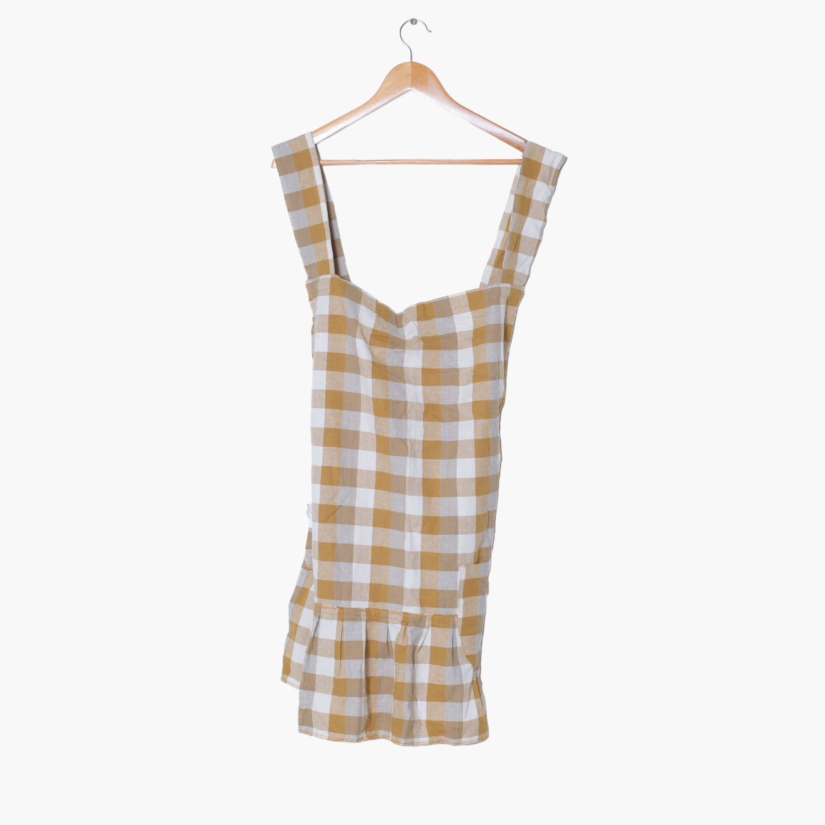 Ruffled Check Apron