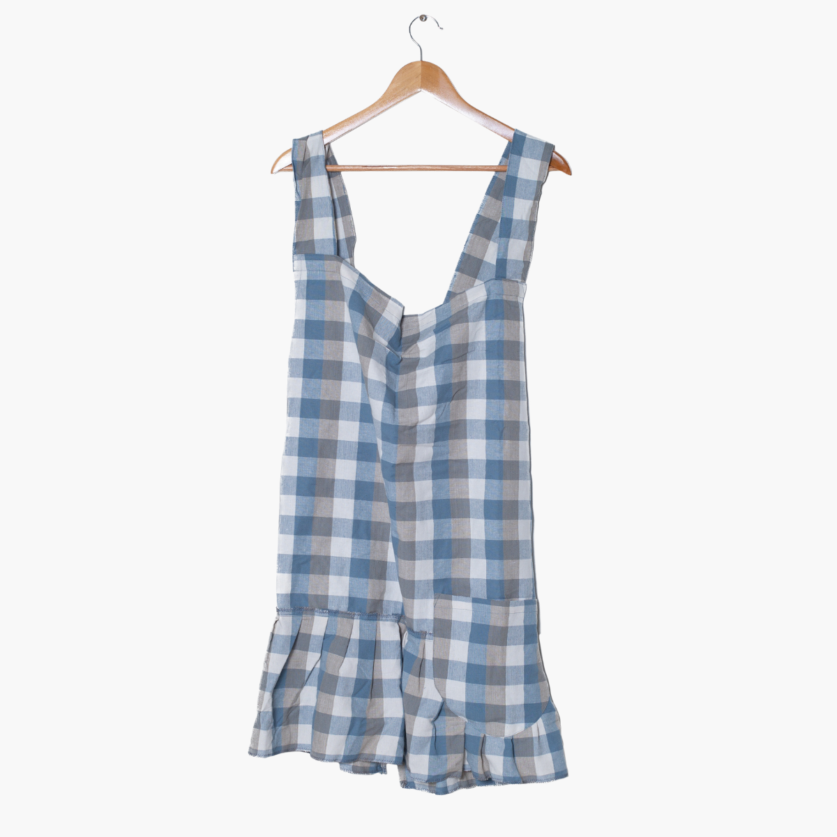 Ruffled Check Apron