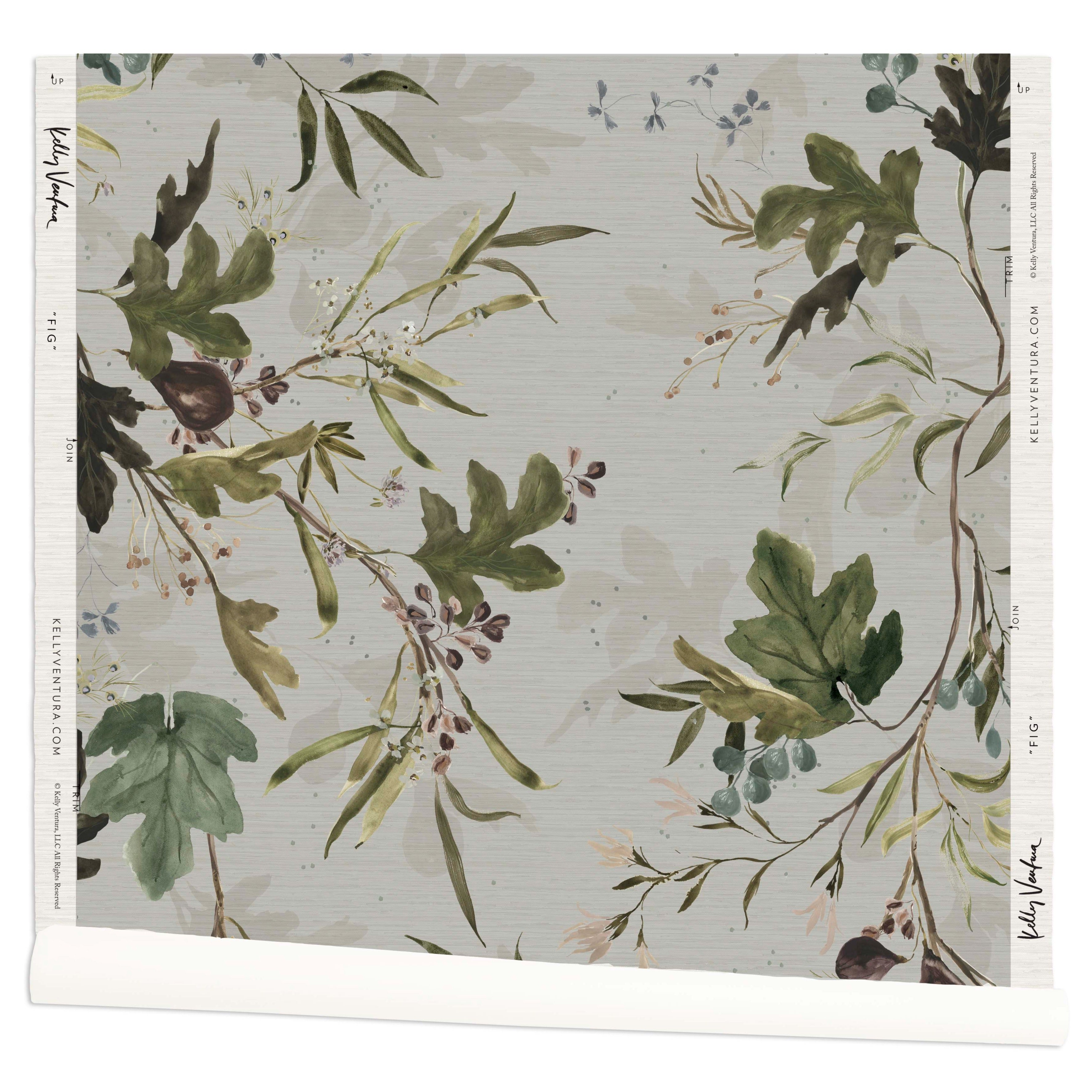 Fig Grasscloth Wallpaper