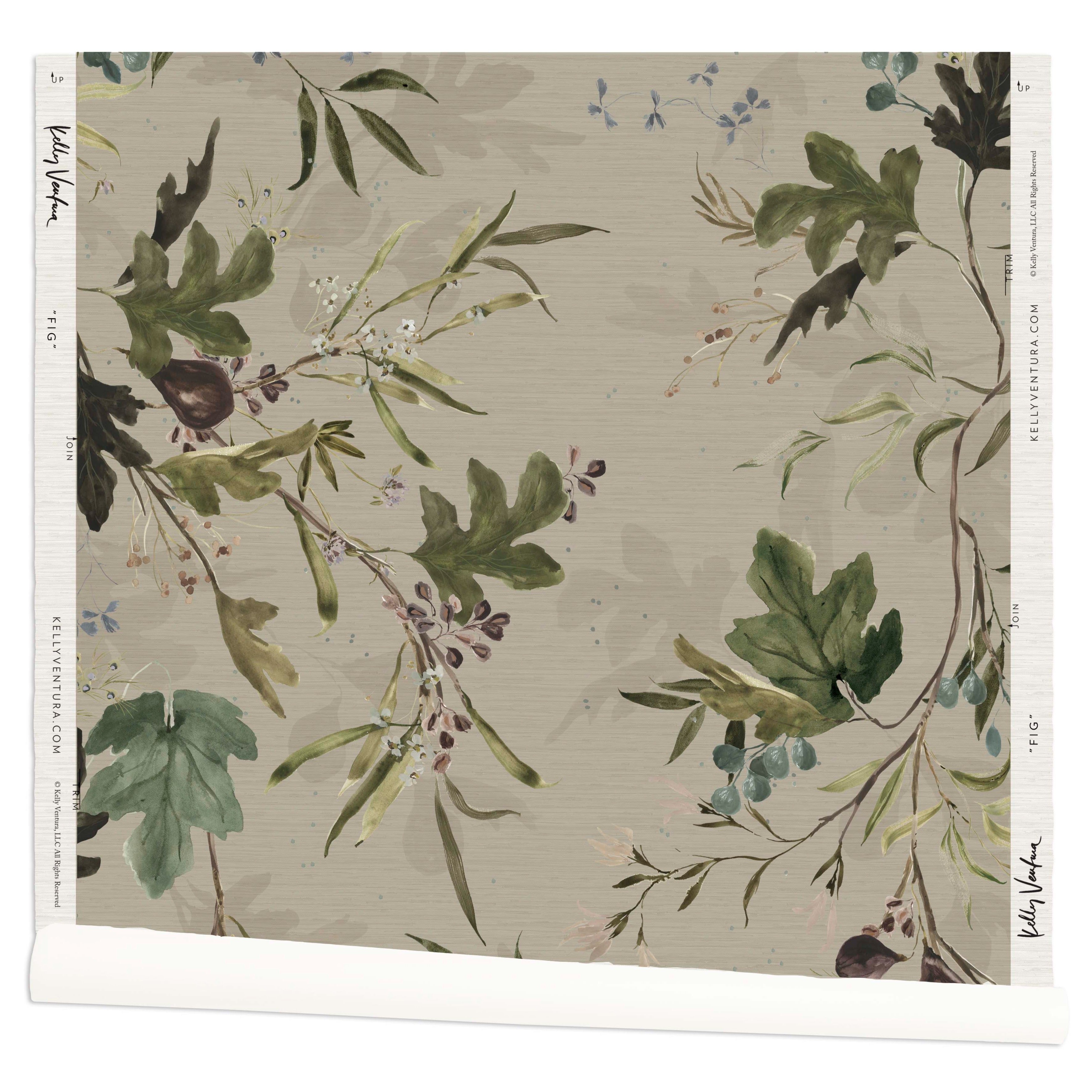 Fig Grasscloth Wallpaper