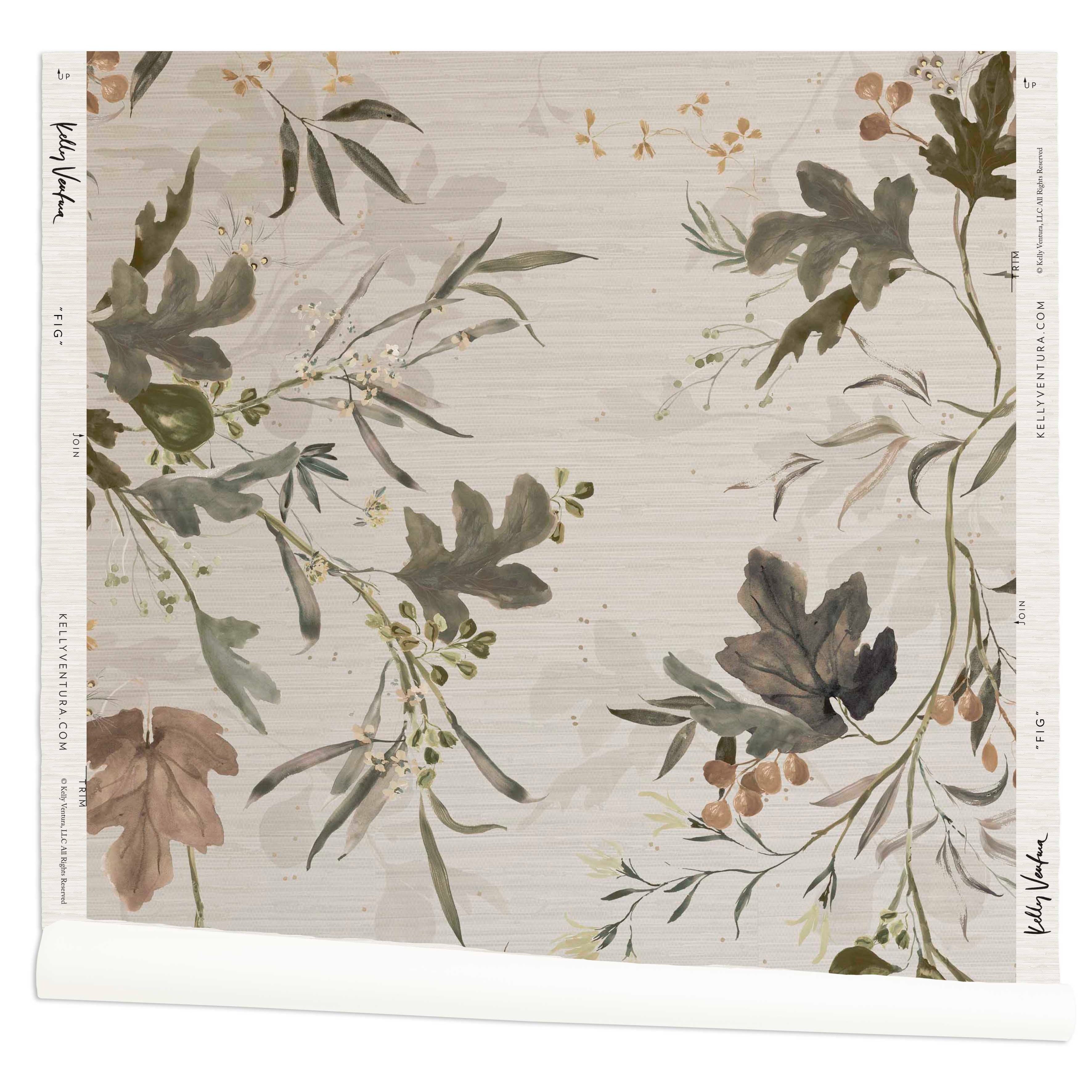 Fig Grasscloth Wallpaper