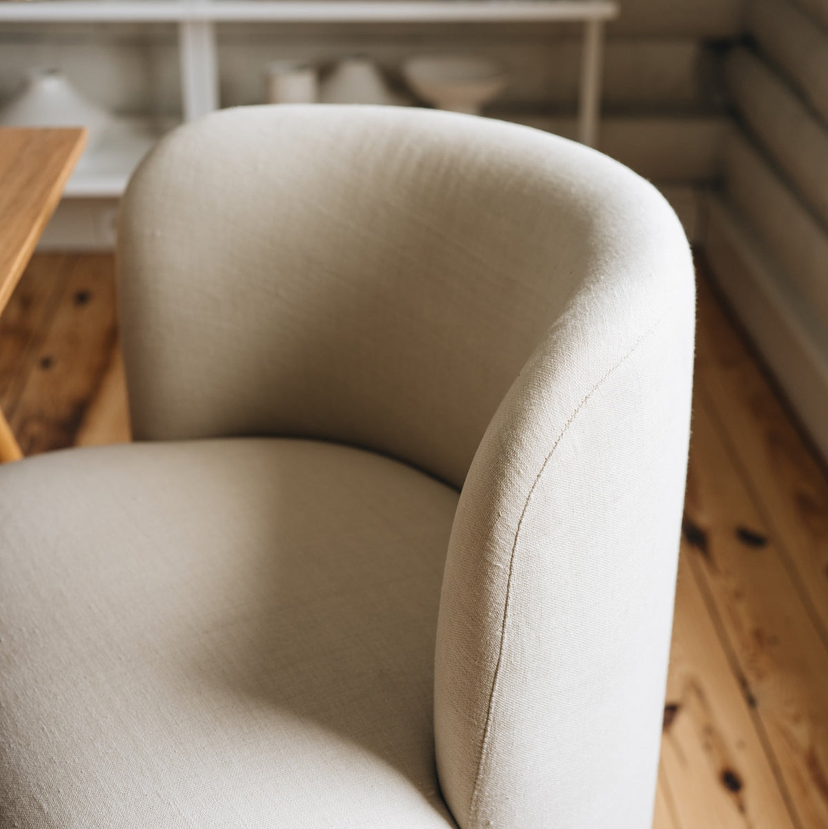 Gail Dining Chair in Relaxed Linen Zinc