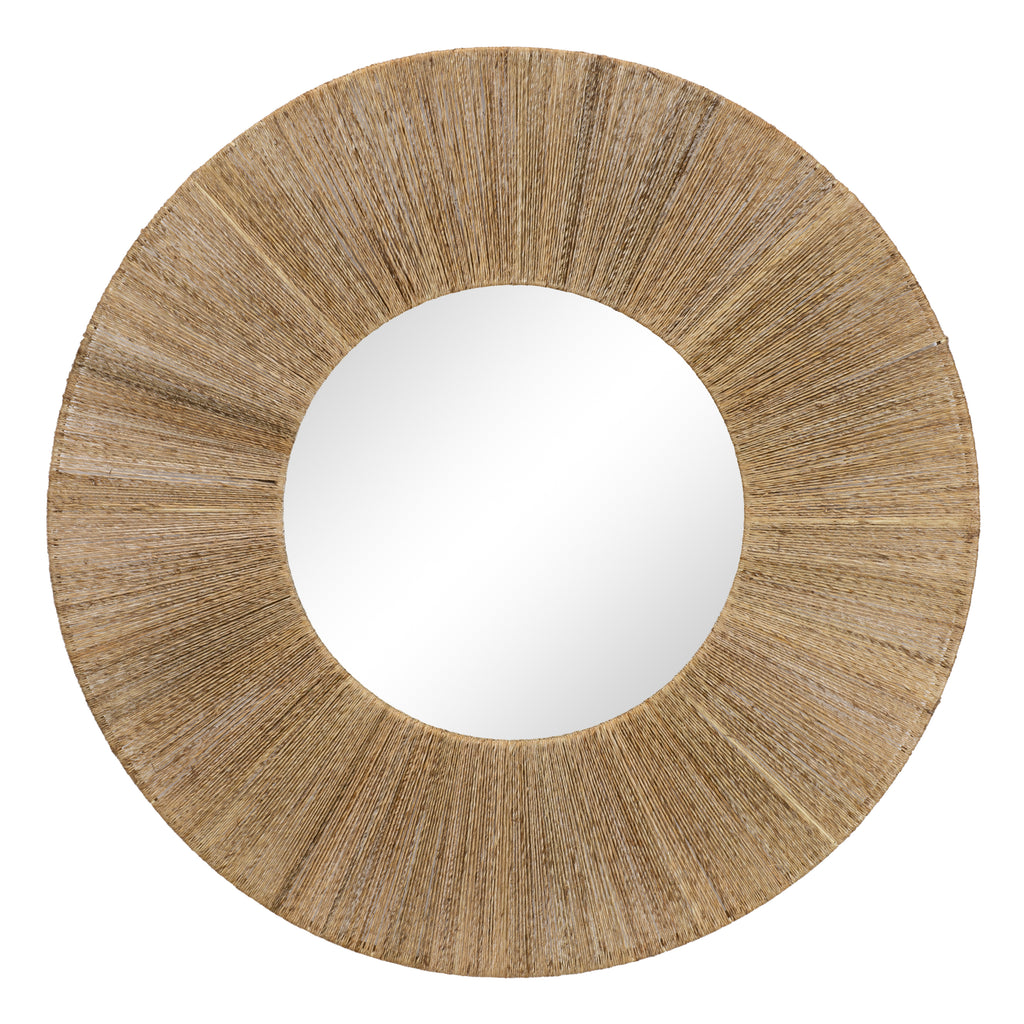 Highball Jute Round Mirror