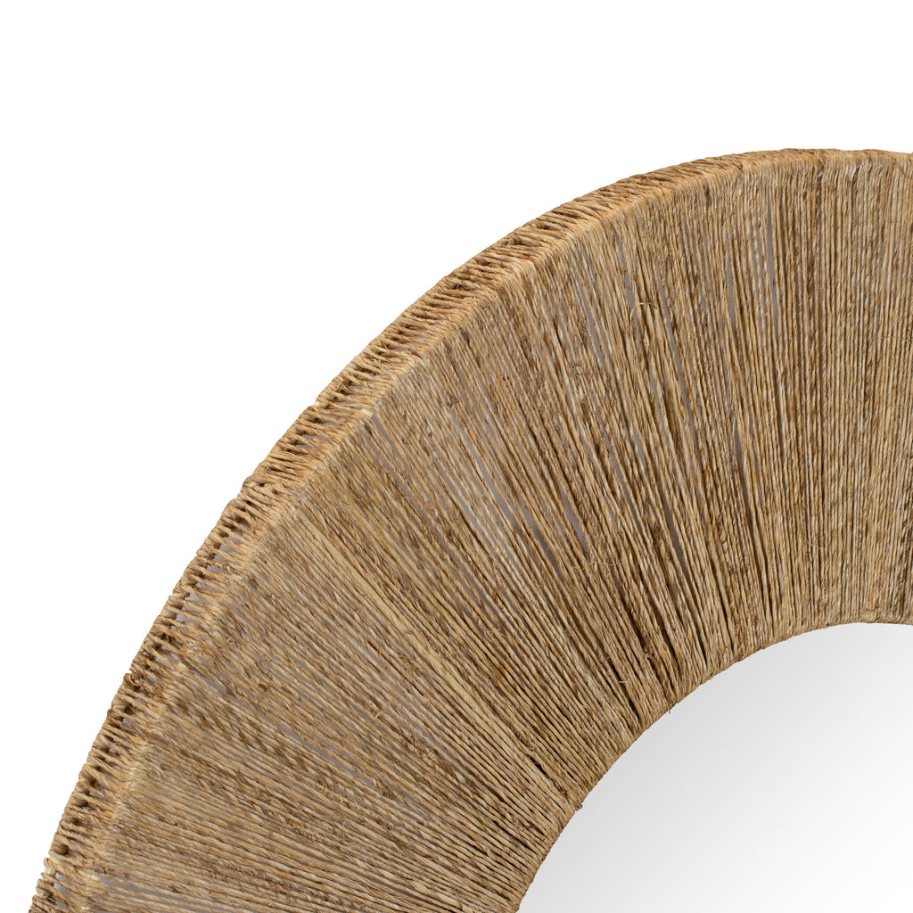 Highball Jute Round Mirror
