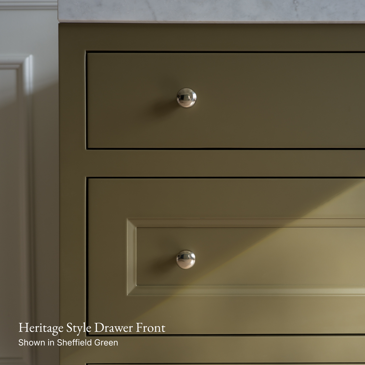 Paddington Vanity | Two-Drawer Style | Heritage Drawer Front