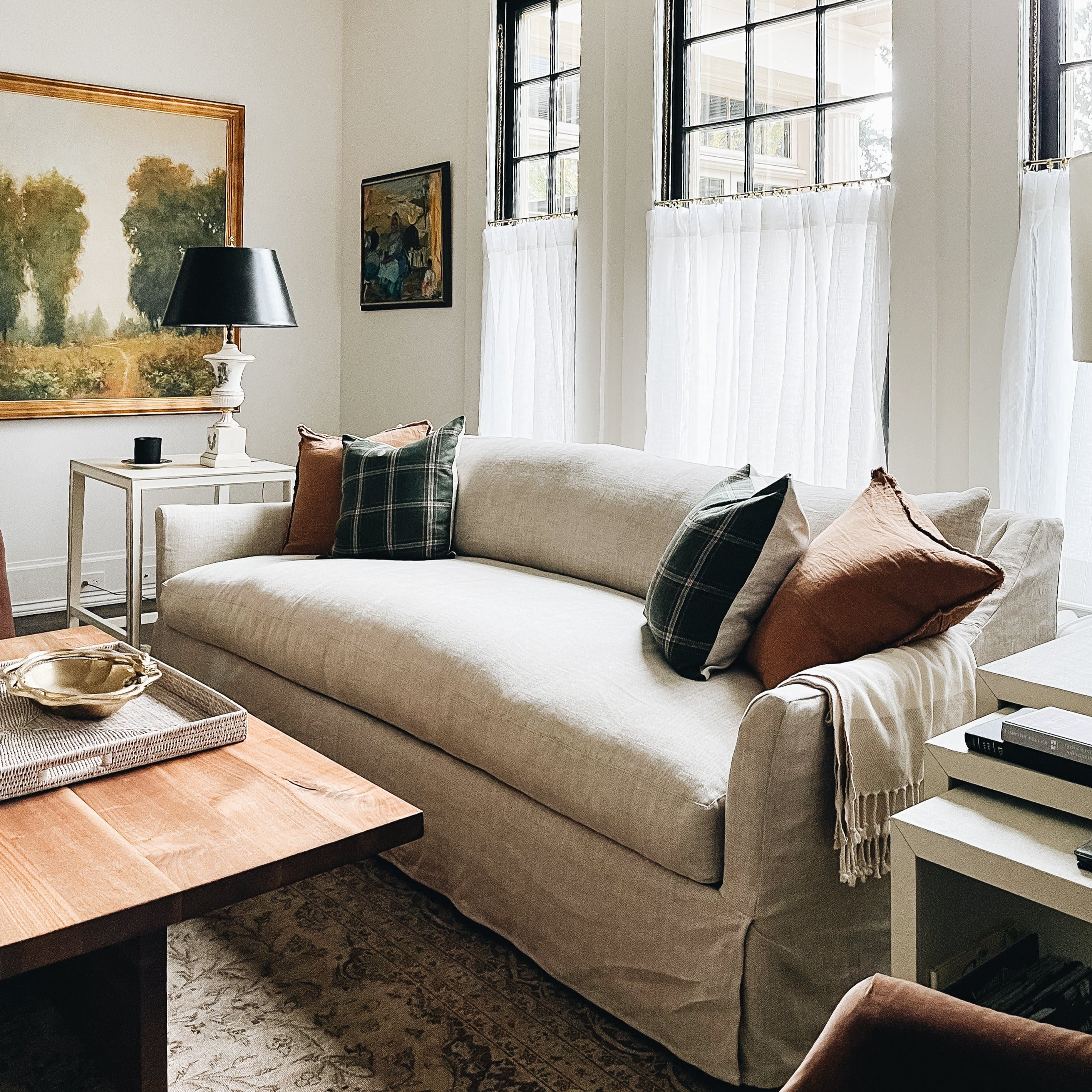 Morgan Slipcovered Sofa