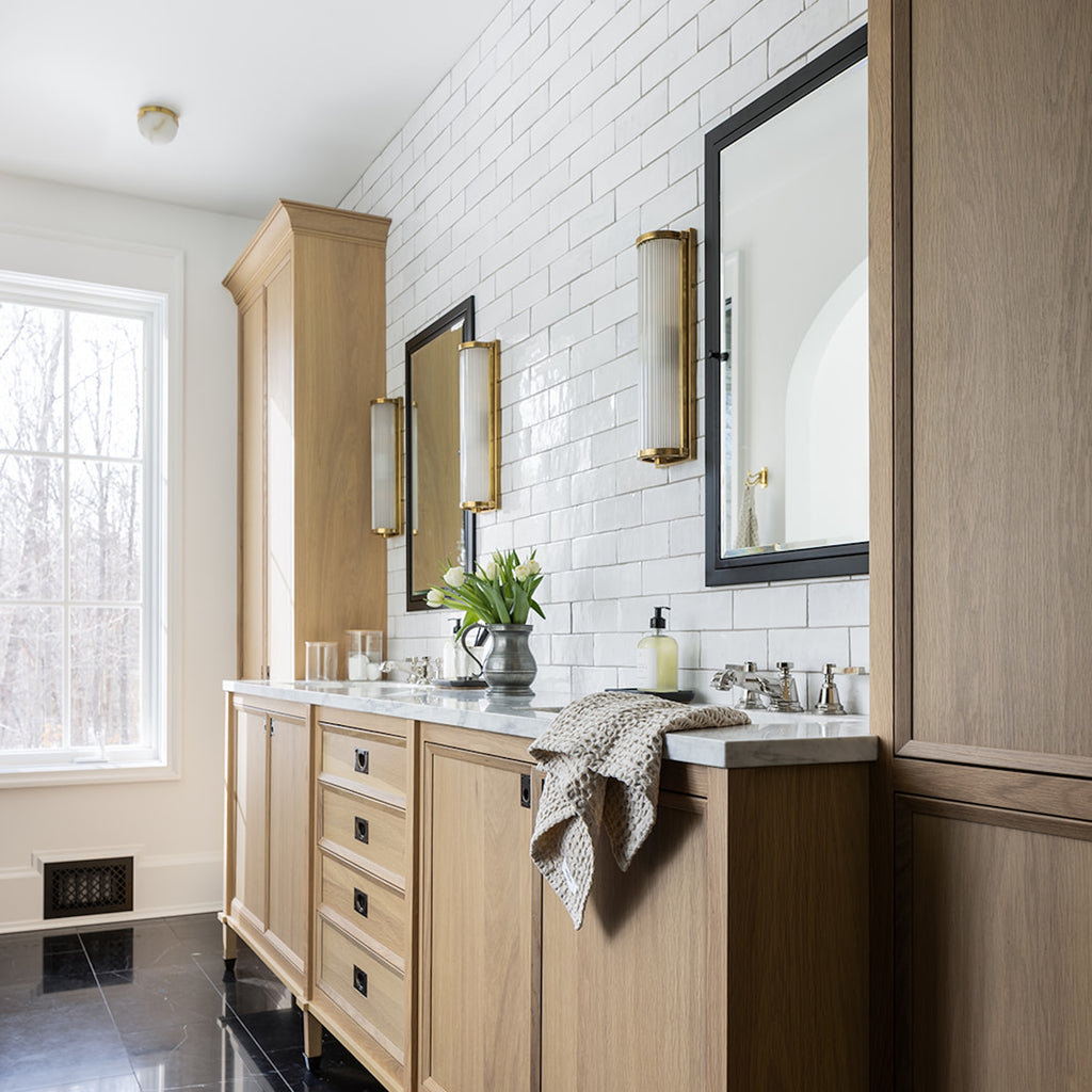 Dresser Long Glass Rod Light