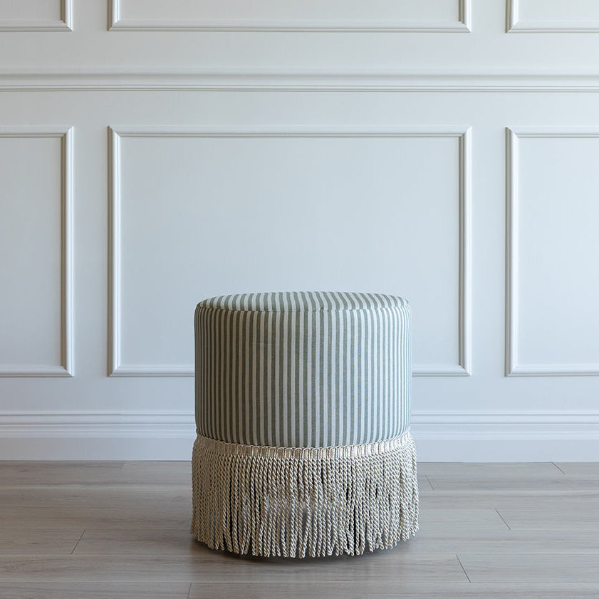 Ann Ottoman in Jane Stripe Laurel
