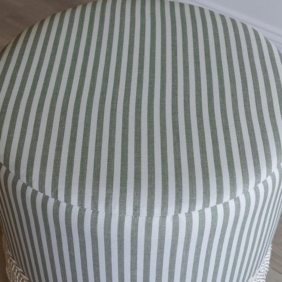 Ann Ottoman in Jane Stripe Laurel