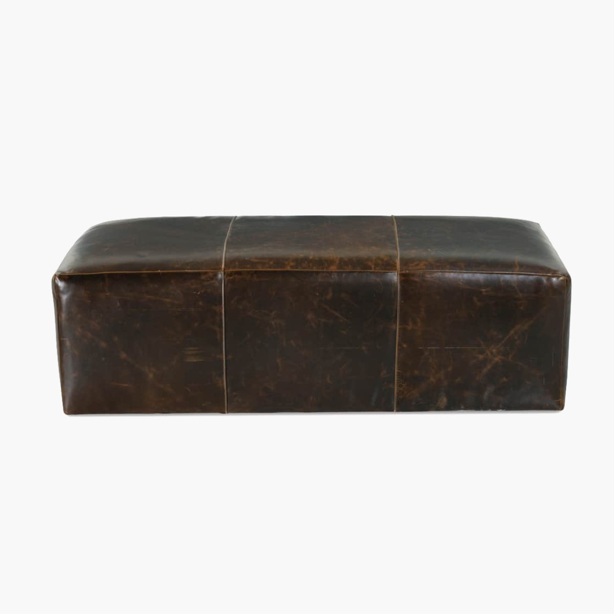 Macon Leather Ottoman