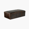 Macon Leather Ottoman