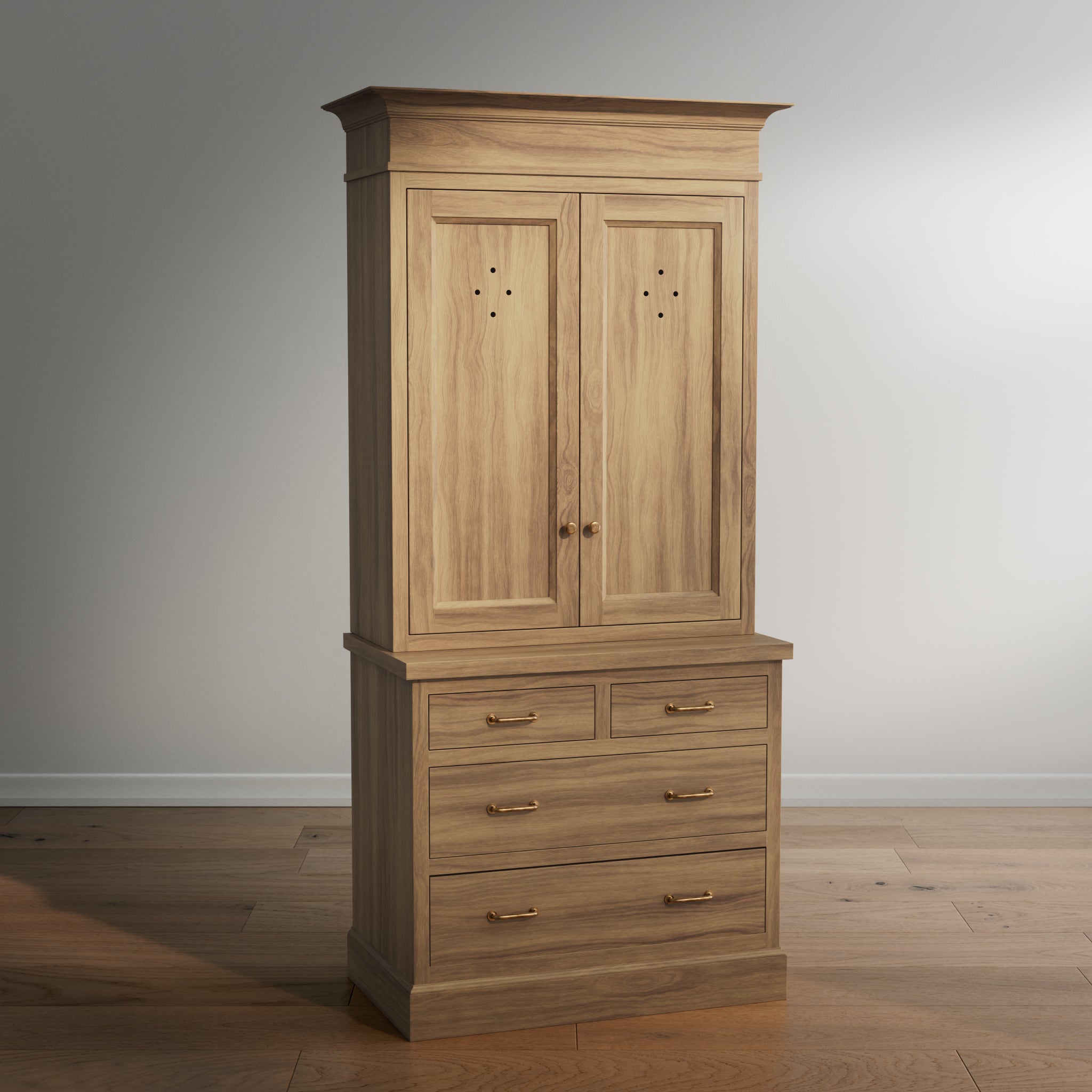 Madison Vented Hutch - 4 Drawer Base
