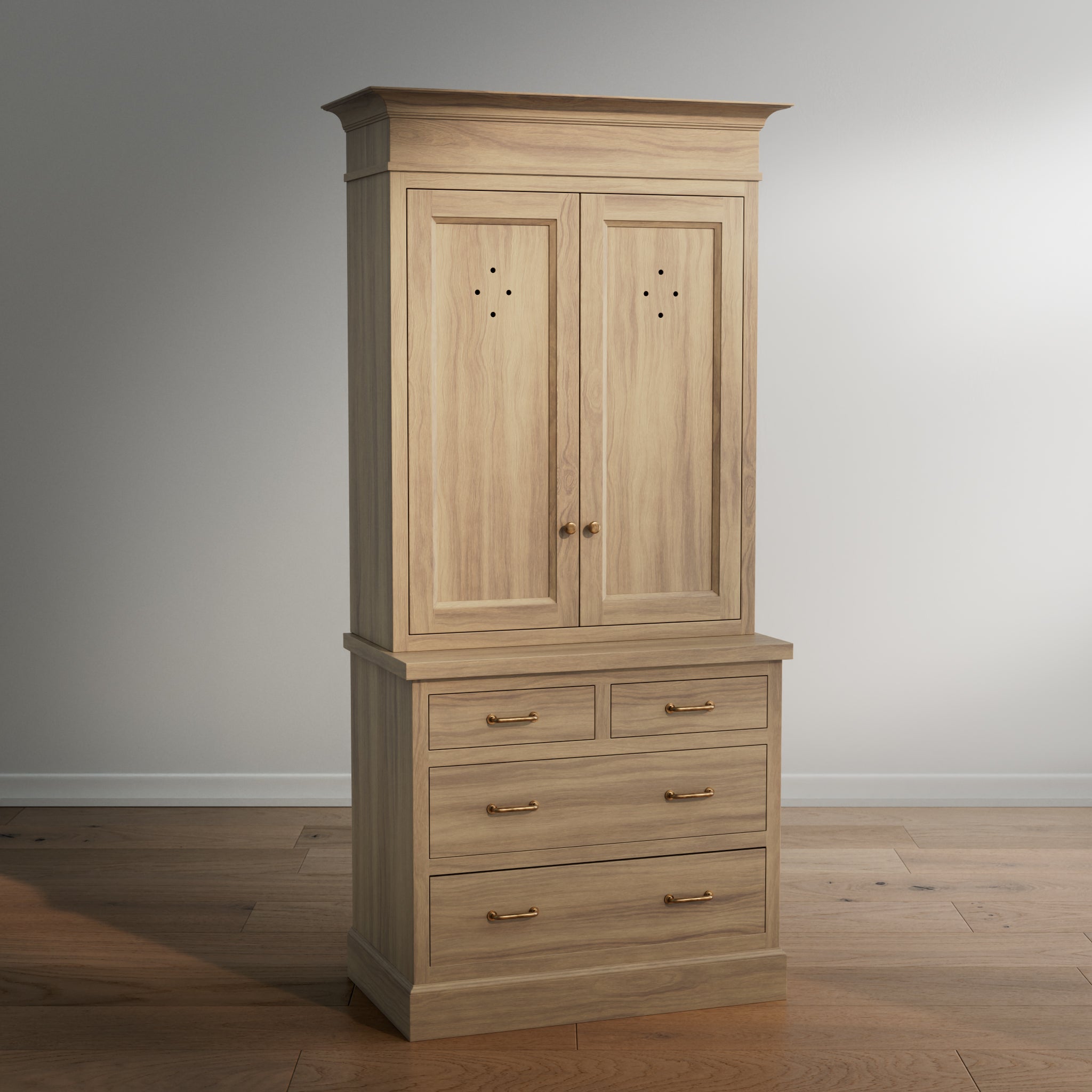 Madison Vented Hutch - 4 Drawer Base
