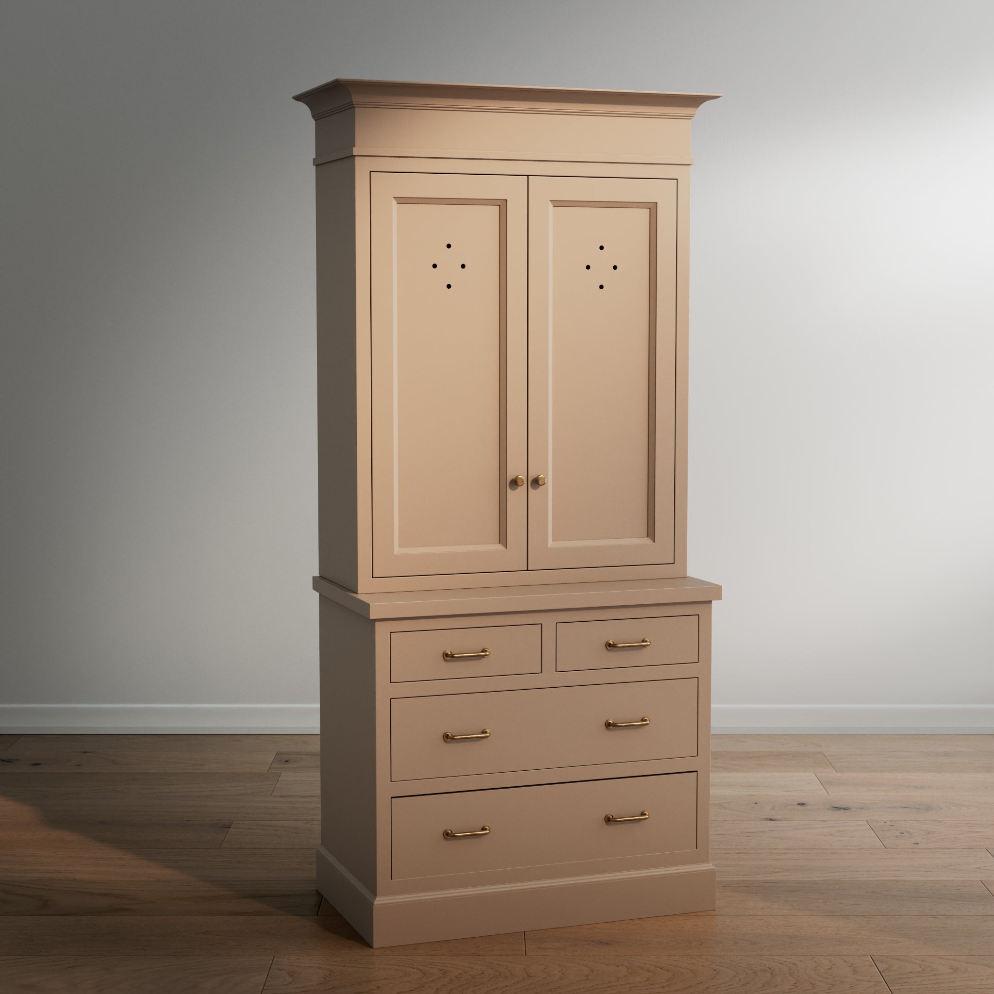 Madison Vented Hutch - 4 Drawer Base