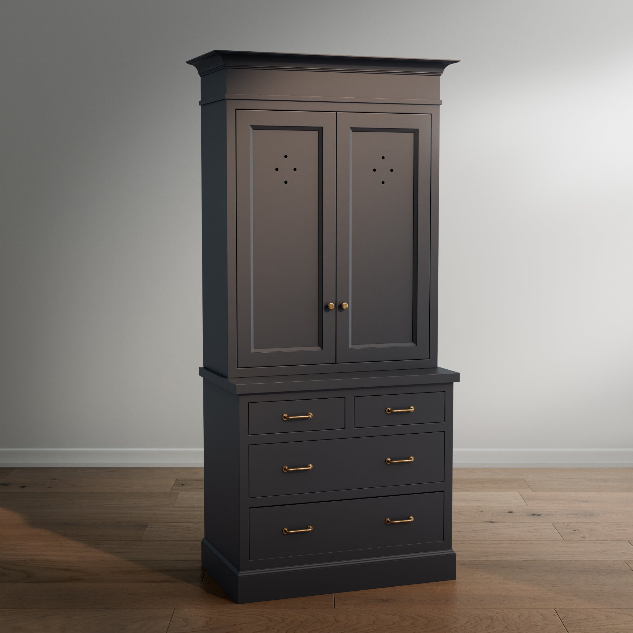 Madison Vented Hutch - 4 Drawer Base